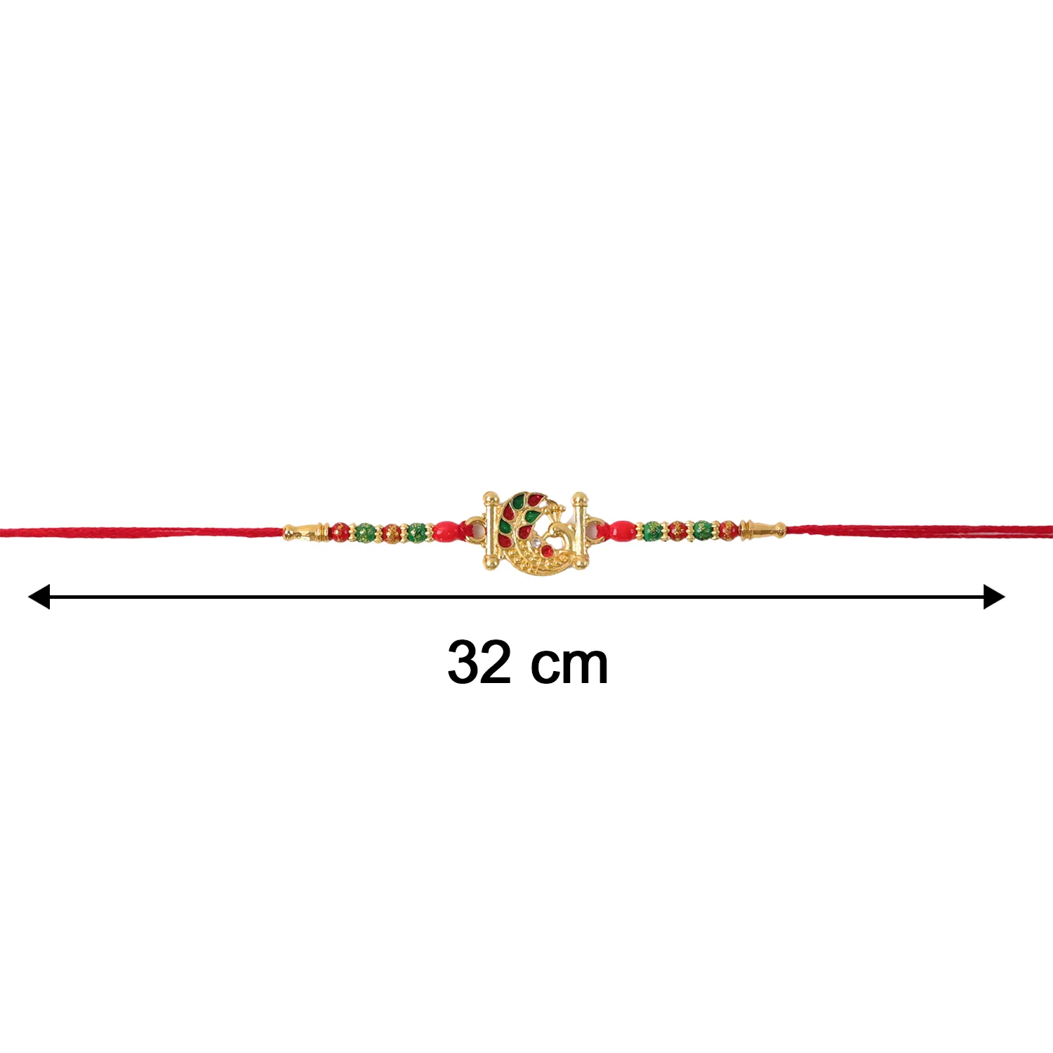 Artistic Peacock Pattern Designer Rakhi (1 Pc) - Image 7