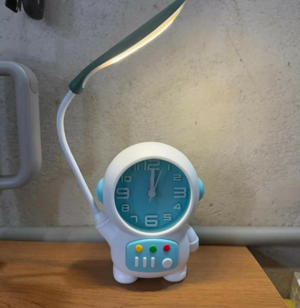 Astronaut Desk Lamp with Alarm Clock for Kids Room, Study Table & Gifting - Image 6
