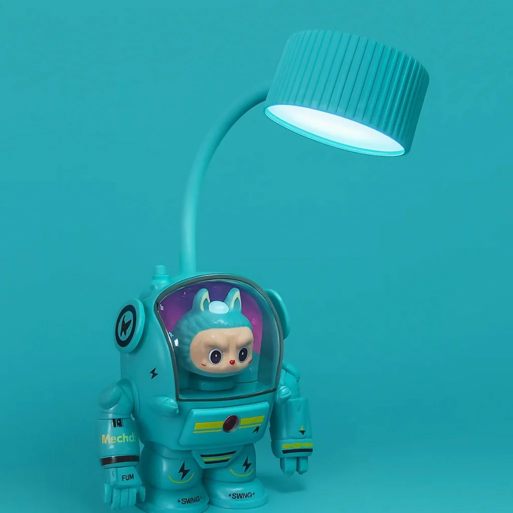 Astronaut Desk Lamp with Pencil Sharpener & LED Light for Kids - Image 2