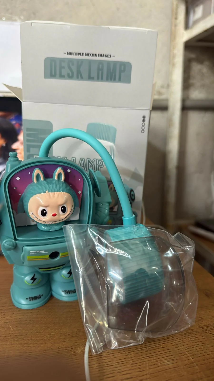Astronaut Desk Lamp with Pencil Sharpener & LED Light for Kids - Image 7