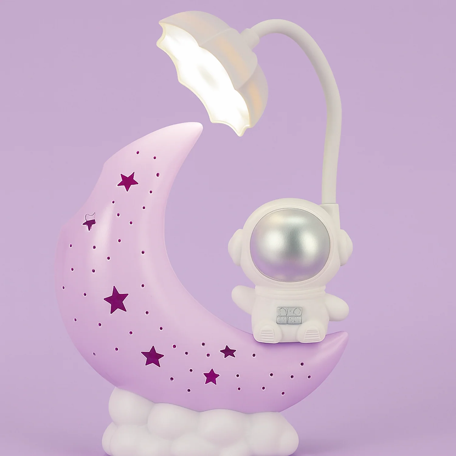 Astronaut Moon LED Night Lamp for Kids Bedroom & Baby Nursery Decor - Image 2