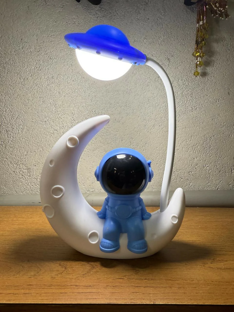 Astronaut Moon LED Night Lamp with Adjustable Stand, Soft Warm Light for Kids, Bedroom, Study Table, Baby Room, Home Decor & Gifting - Image 4