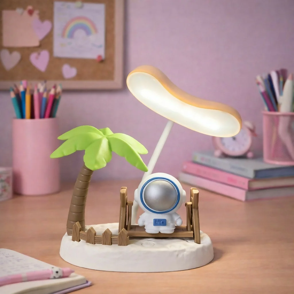 Astronaut Swing Desk Lamp with 3 Modes LED Light for Kids - Image 2