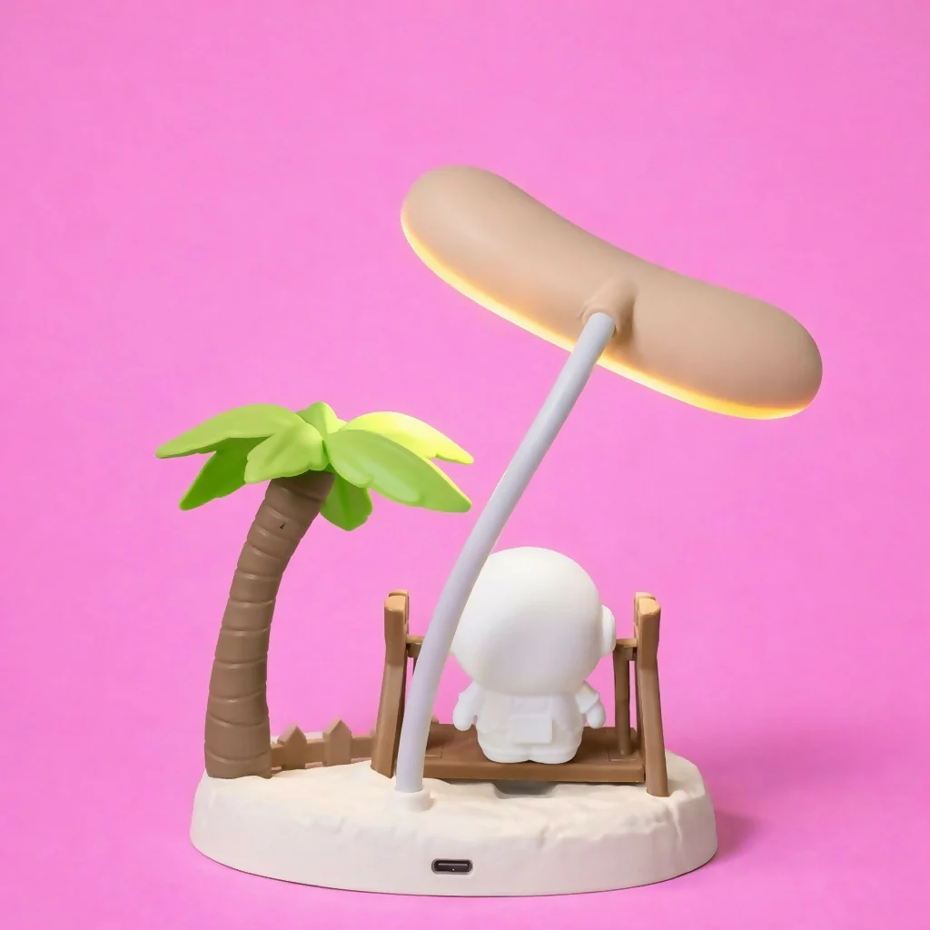 Astronaut Swing Desk Lamp with 3 Modes LED Light for Kids - Image 4