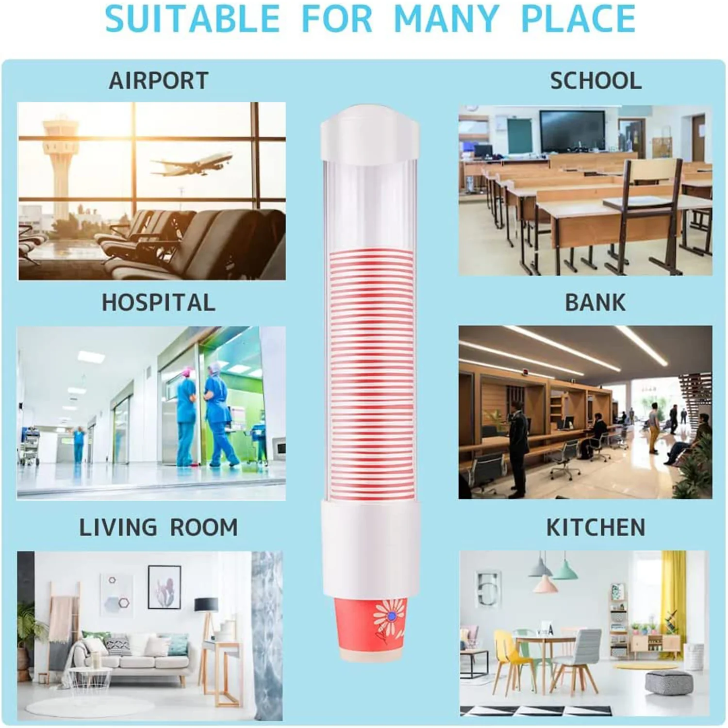 Automatic Paper Cup Dispenser Holder (1 Pc) - Image 8