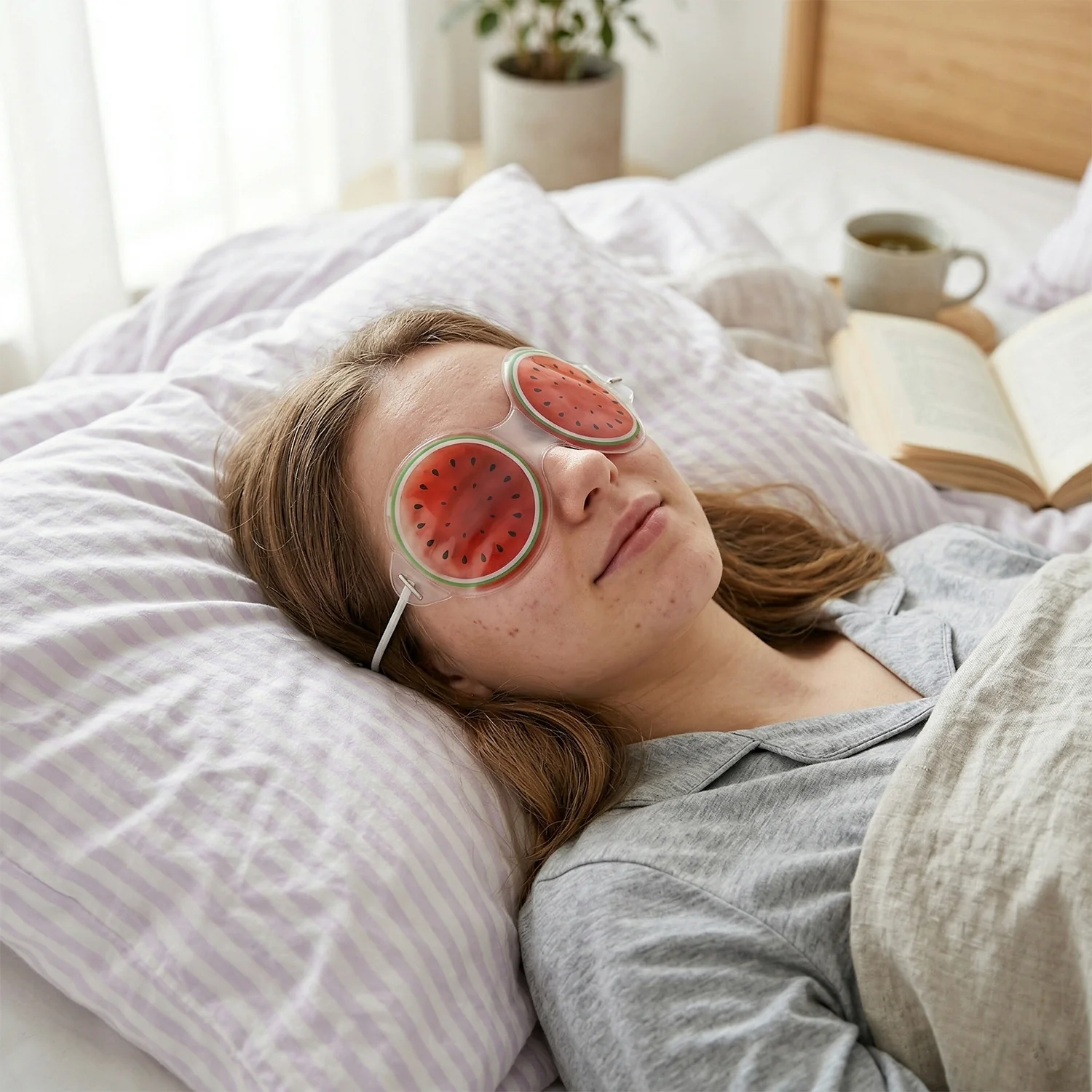 Reusable Eye Cooling Gel Eye Mask (1 Pair, Mix Gel Mask) - Image 4