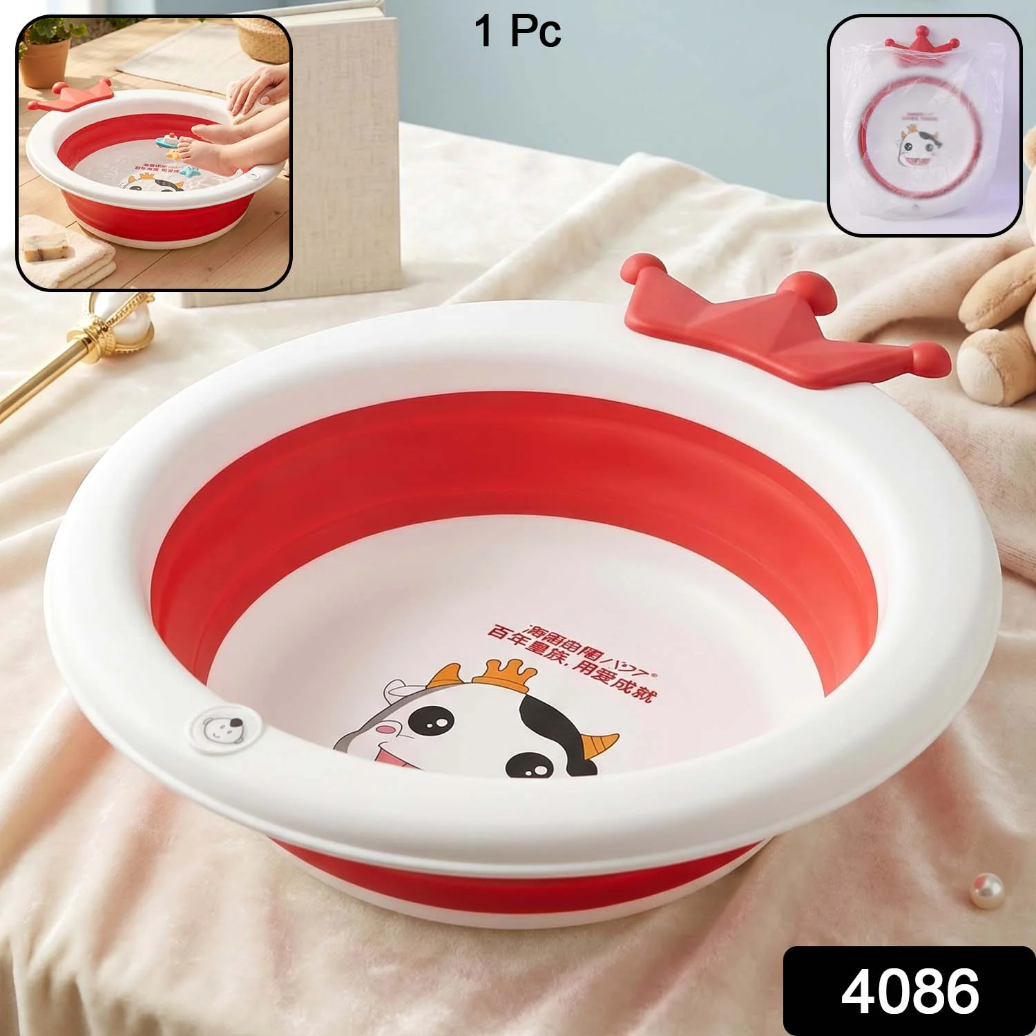 Baby Bathtub with Non-Slip Base – Safe and Comfortable Infant Bathtub - Image 2