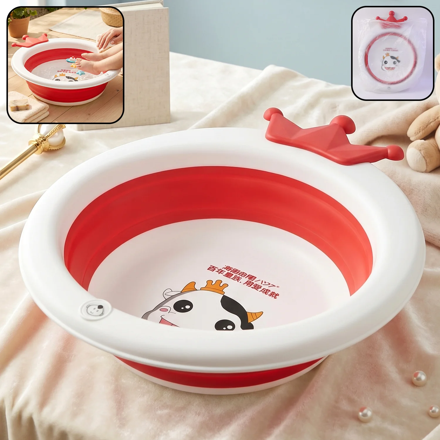 Baby Bathtub with Non-Slip Base – Safe and Comfortable Infant Bathtub - Image 3