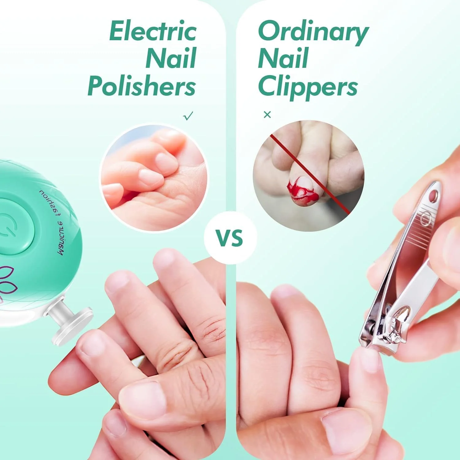 Baby Electric Manicure & Nail Care Set - Image 6