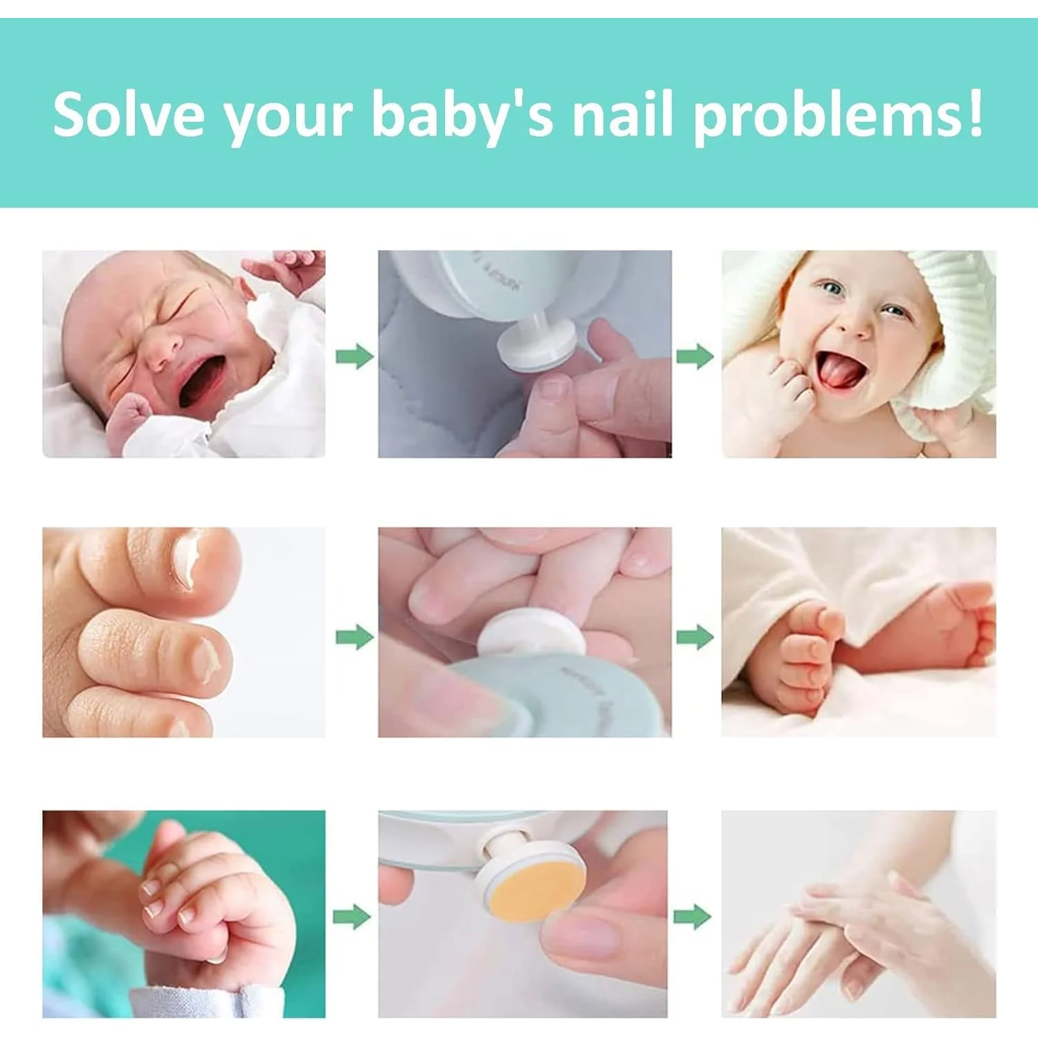 Baby Electric Manicure & Nail Care Set - Image 8