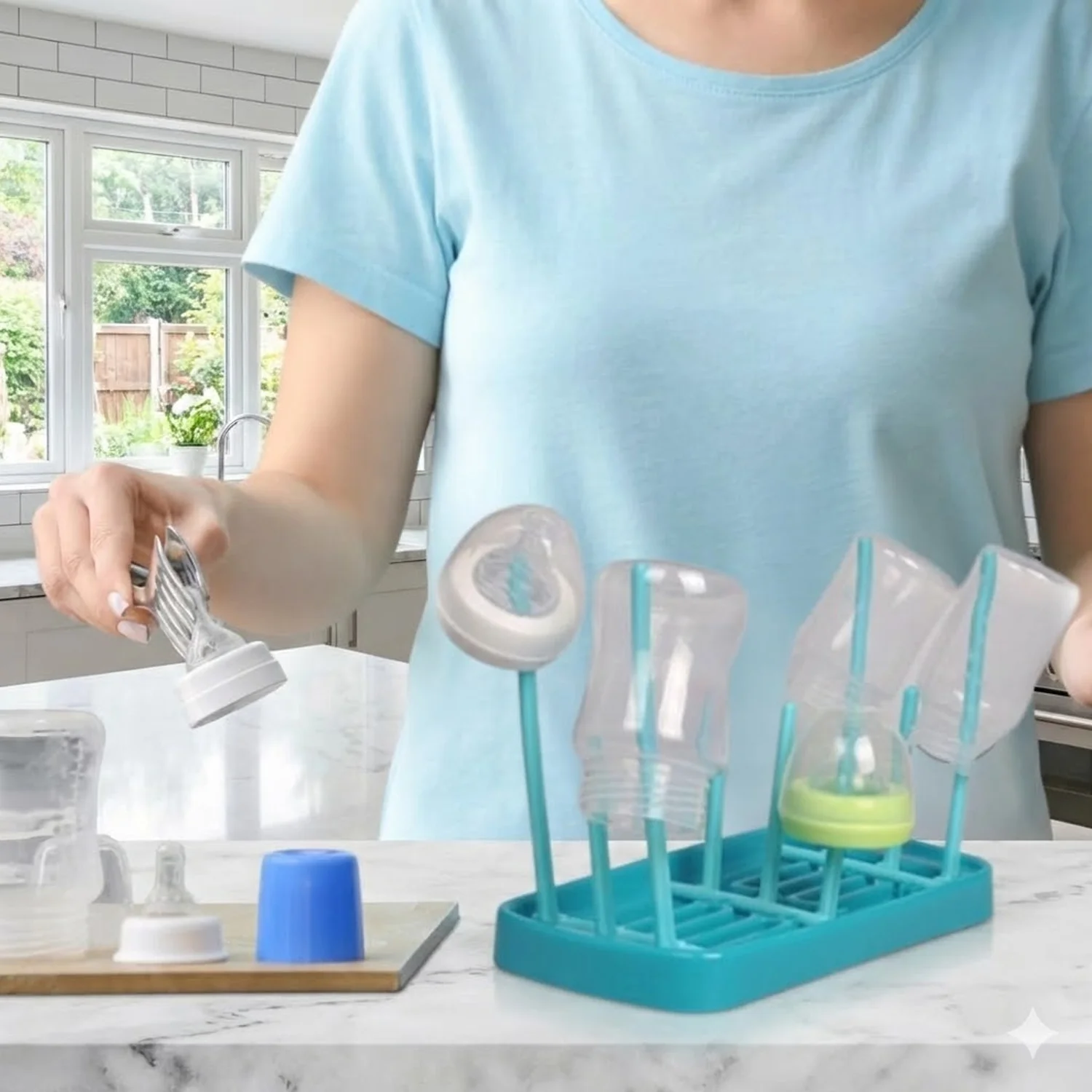 Baby Feeding Bottle Drying Rack (1 Pc Set) - Image 4