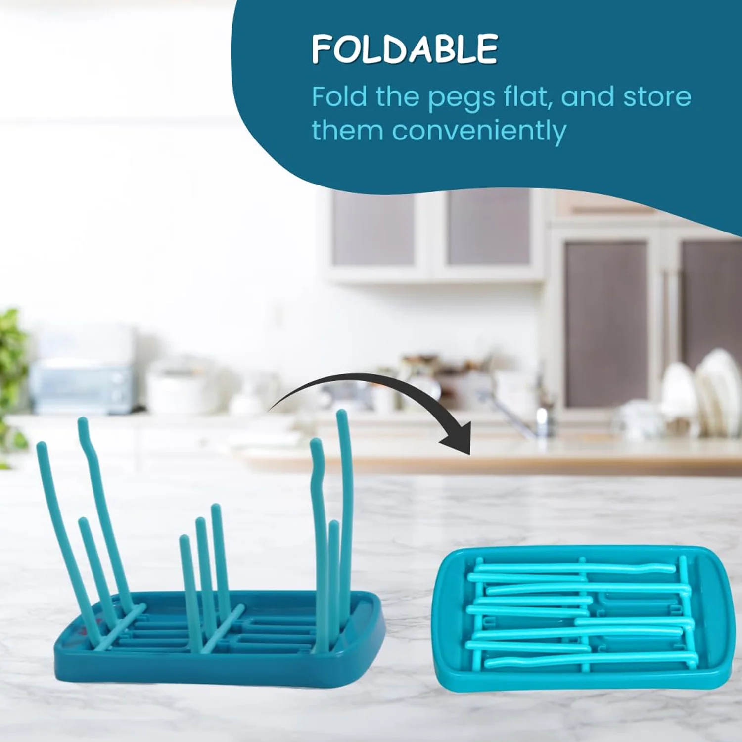 Baby Feeding Bottle Drying Rack (1 Pc Set) - Image 7