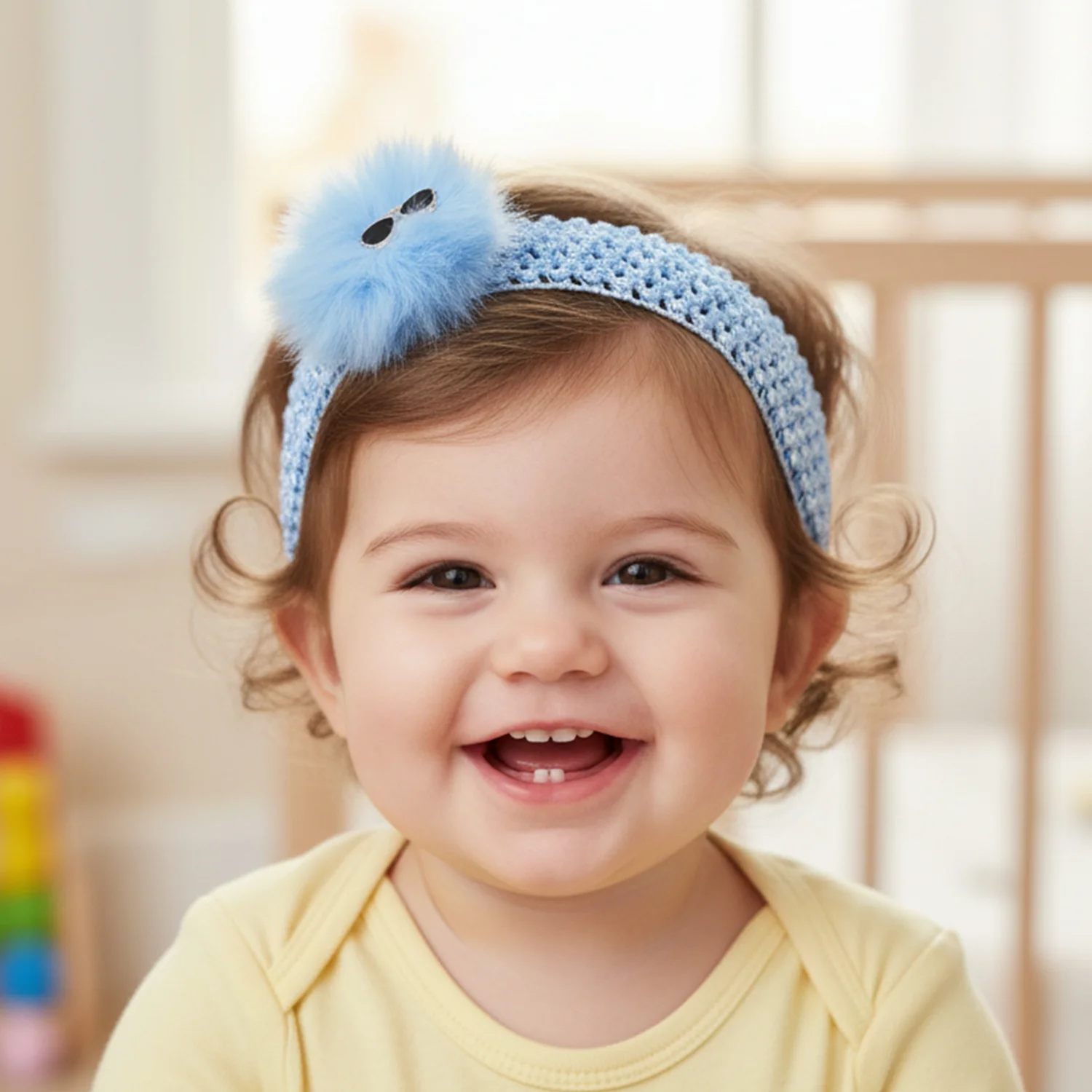 Baby Girls Cute Hair Band with Soft Elastic Stretch Headband (1 Pc) - Image 3