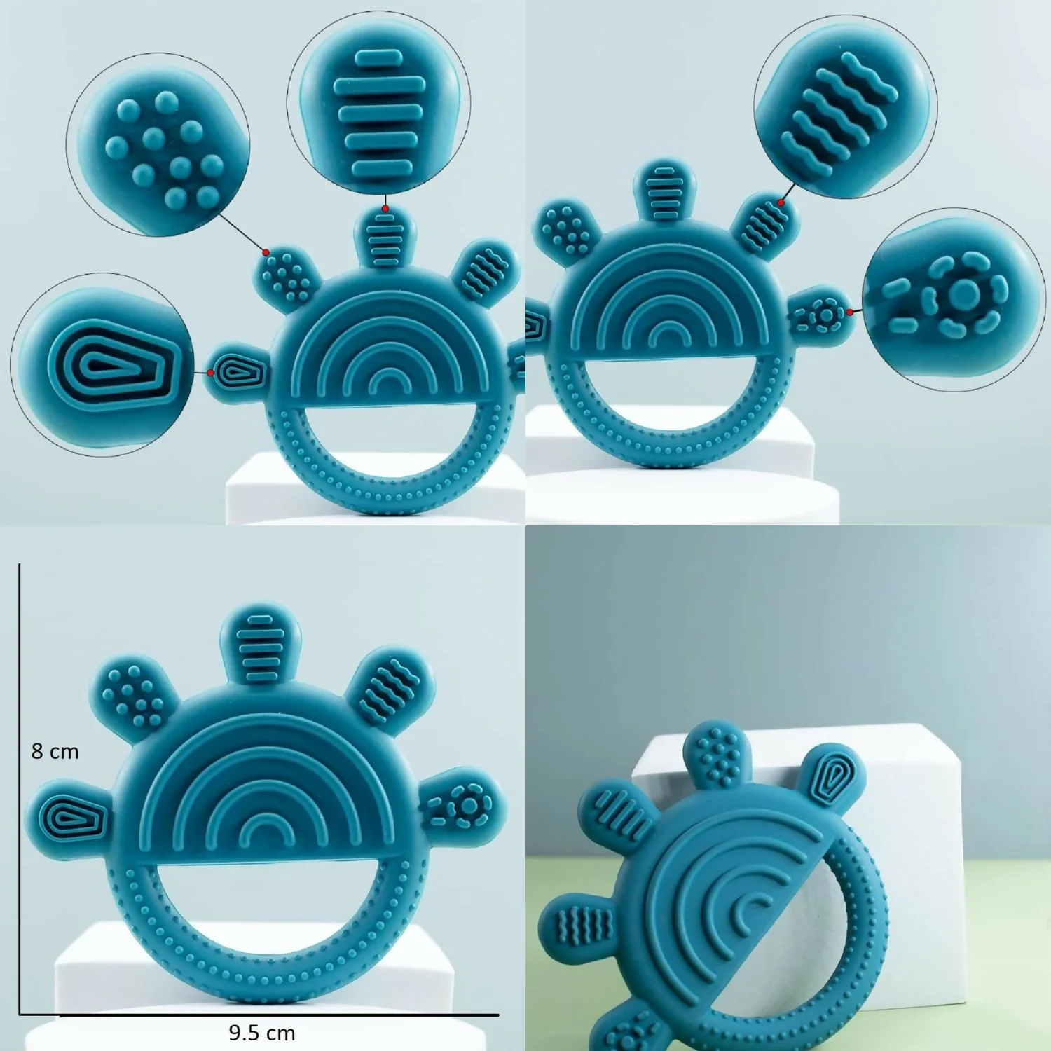 Baby Hand shaped silicone baby Teether - Image 3