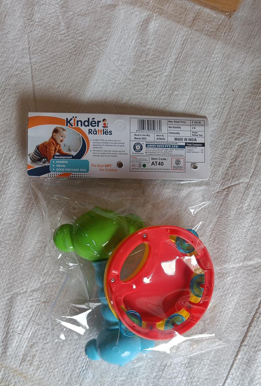 AT40 2Pc Rattles Baby Toy game for kids and babies for playing and enjoying purposes - Image 4