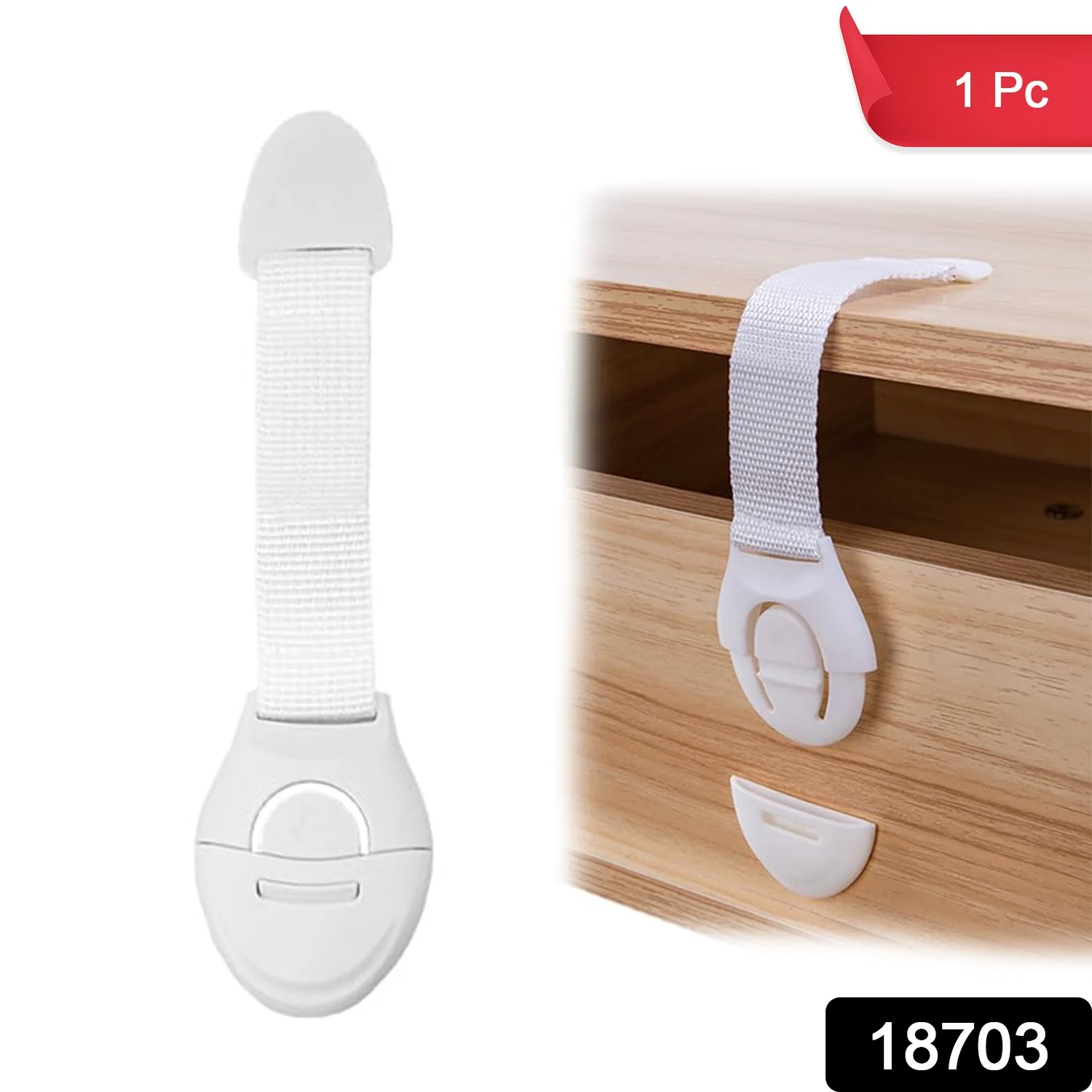 Baby Safety Drawer & Door Strap Locks (1 Pc) - Image 2