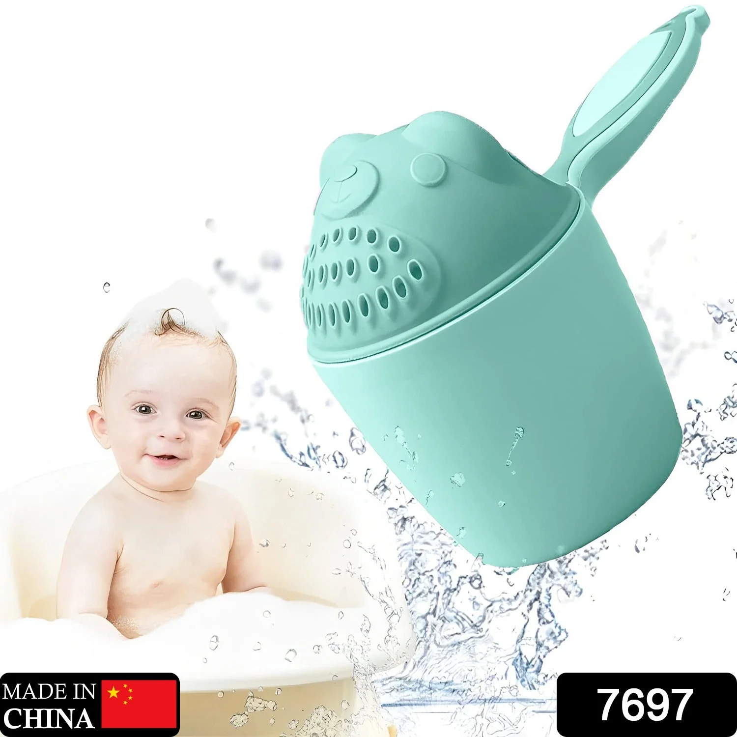 Baby Shampoo Shower Cup – Safe Soft Bath Tumbler for Kids’ Hair Washing - Image 2