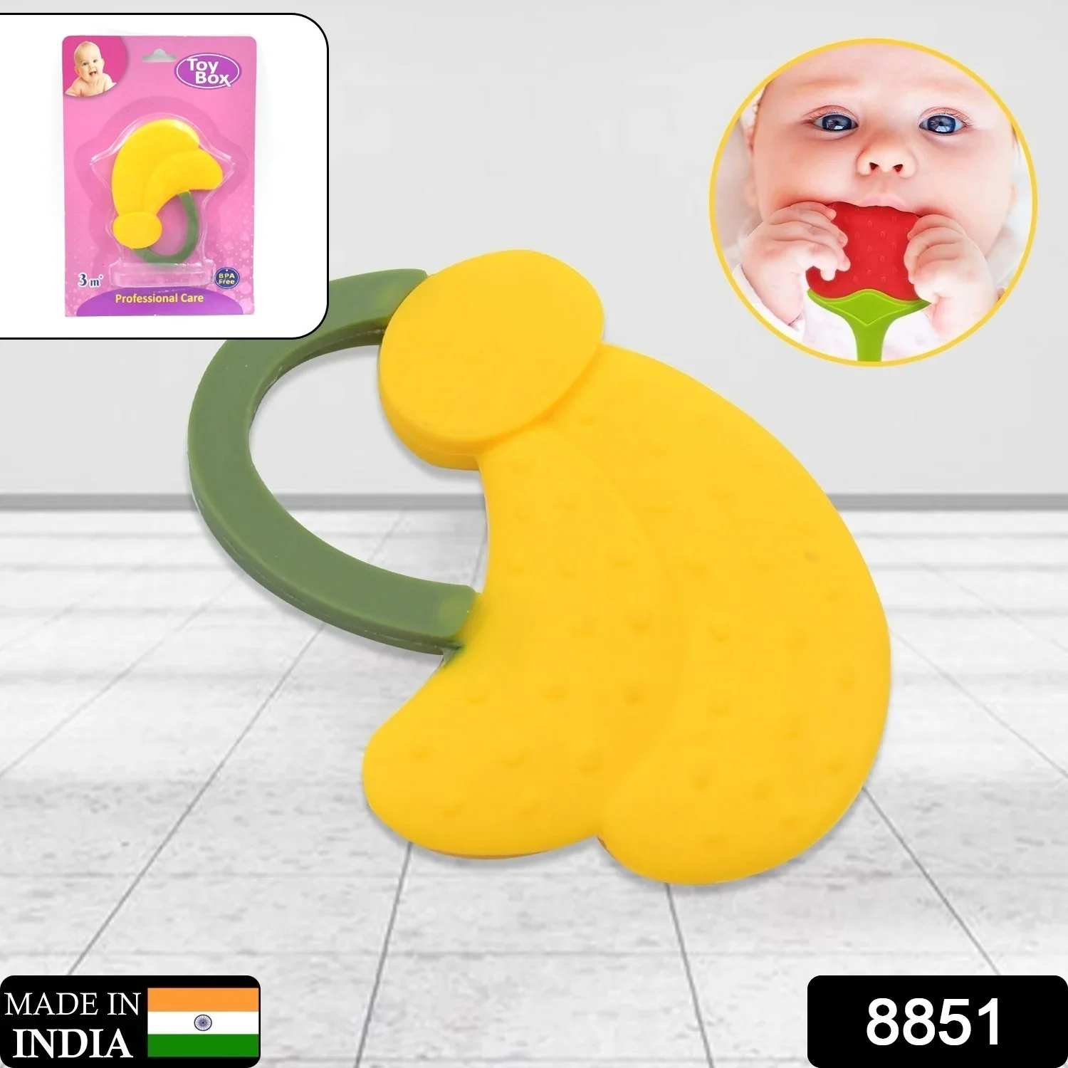 Baby Silicone Teether (1 Pc): Food Grade, Non-Toxic, Teething Relief (3 Months+) - Image 7