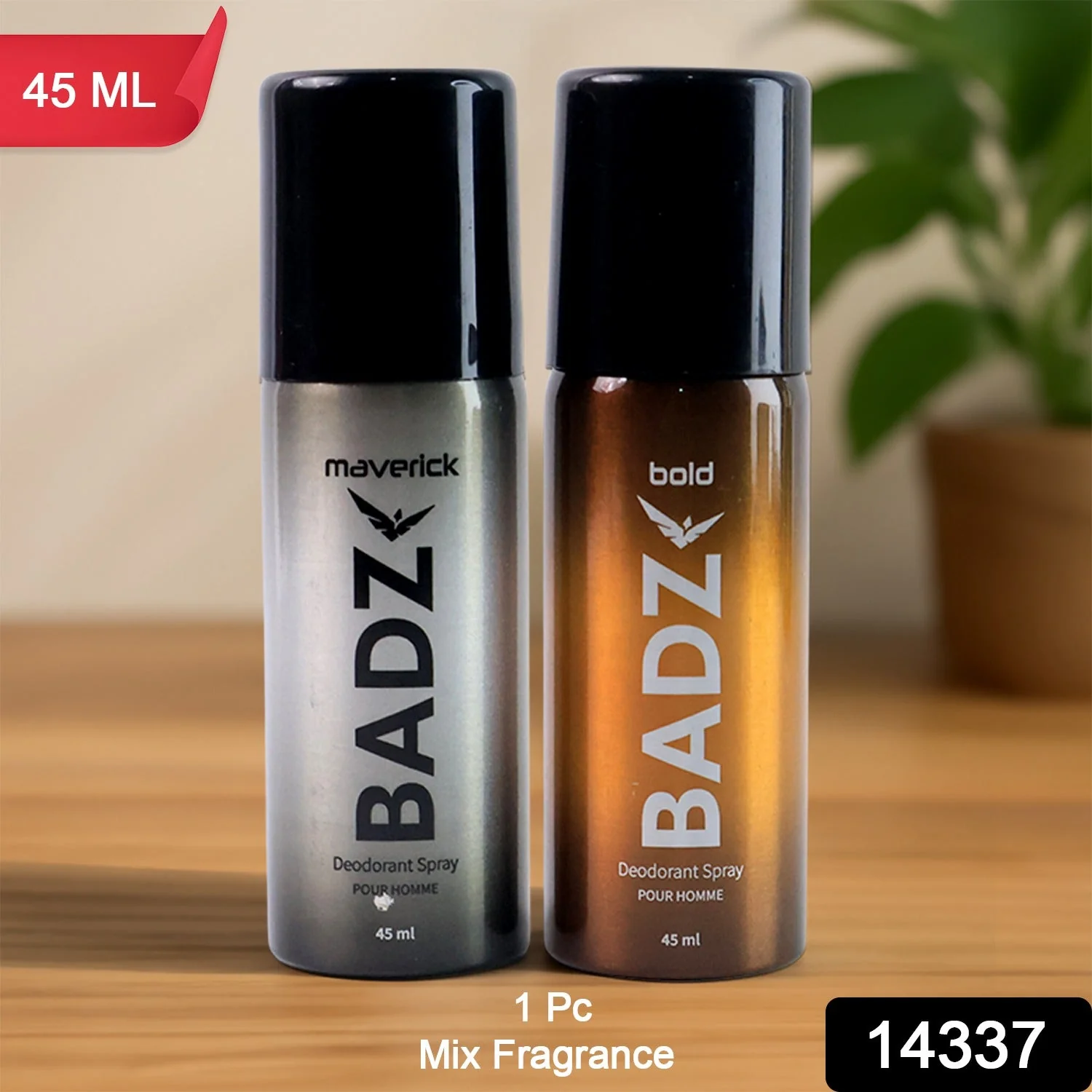 BADZ Premium Deodorant Body Spray for Men (1 Pc / Mixed Fragrance / 45 ML) - Image 2