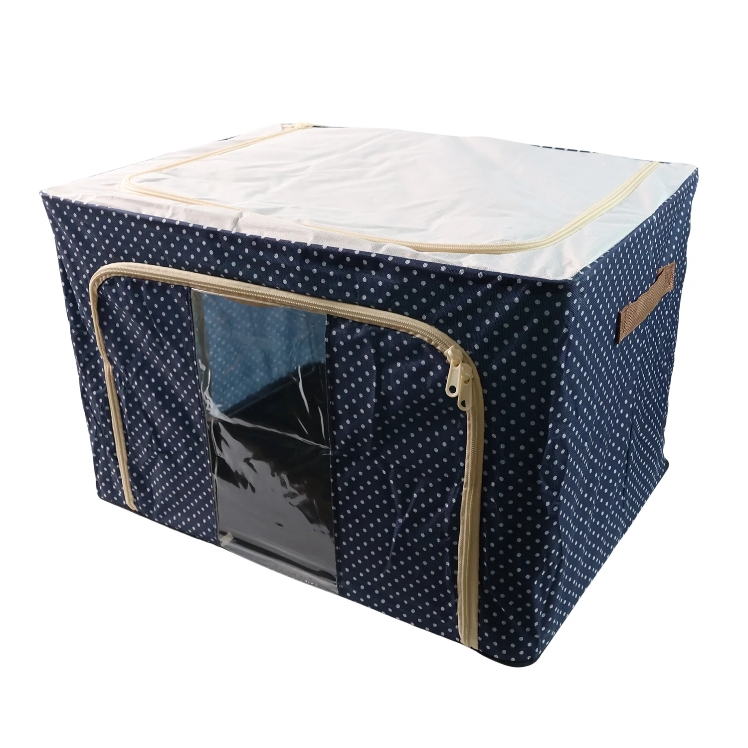 Foldable Steel-Frame Clothes Storage Box - (50x40 Cm) - Image 5