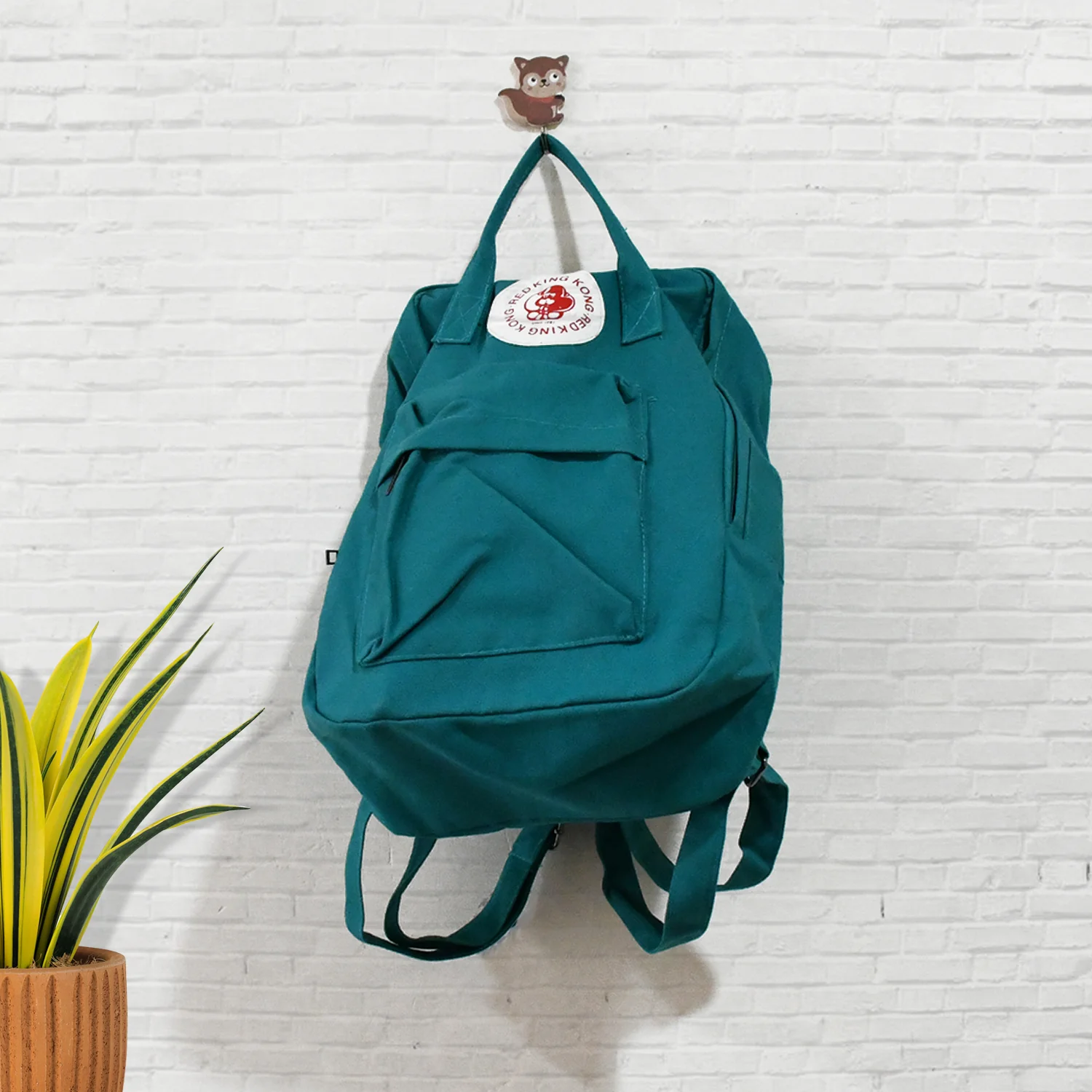 Durable Canvas Backpack, Conquer Your Day With King Kong (Mix Design) - Image 6