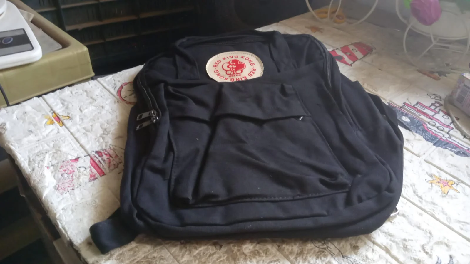 Durable Canvas Backpack, Conquer Your Day With King Kong (Mix Design) - Image 8