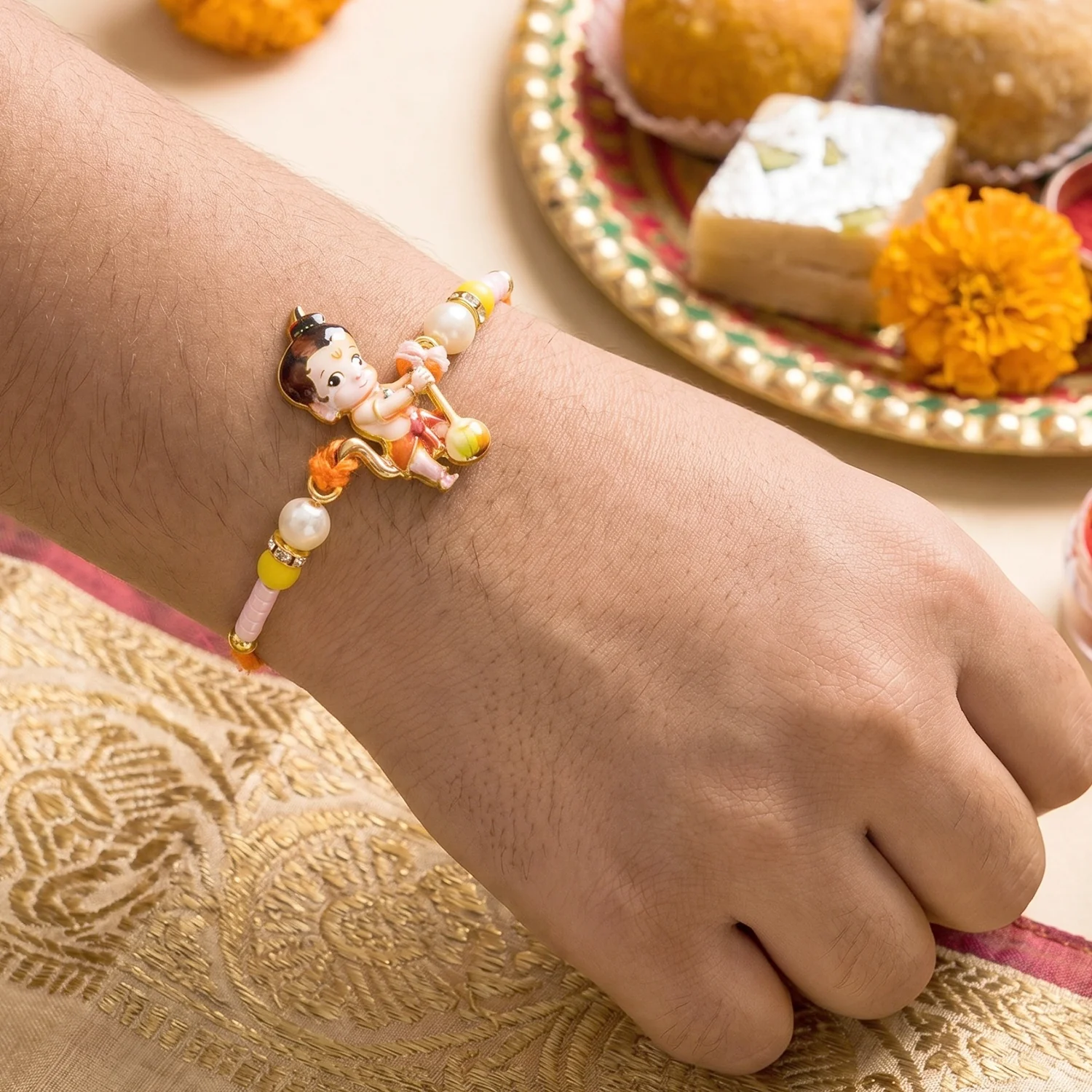 Bal Hanuman (Baby Hanuman) Designer Rakhi - Image 2