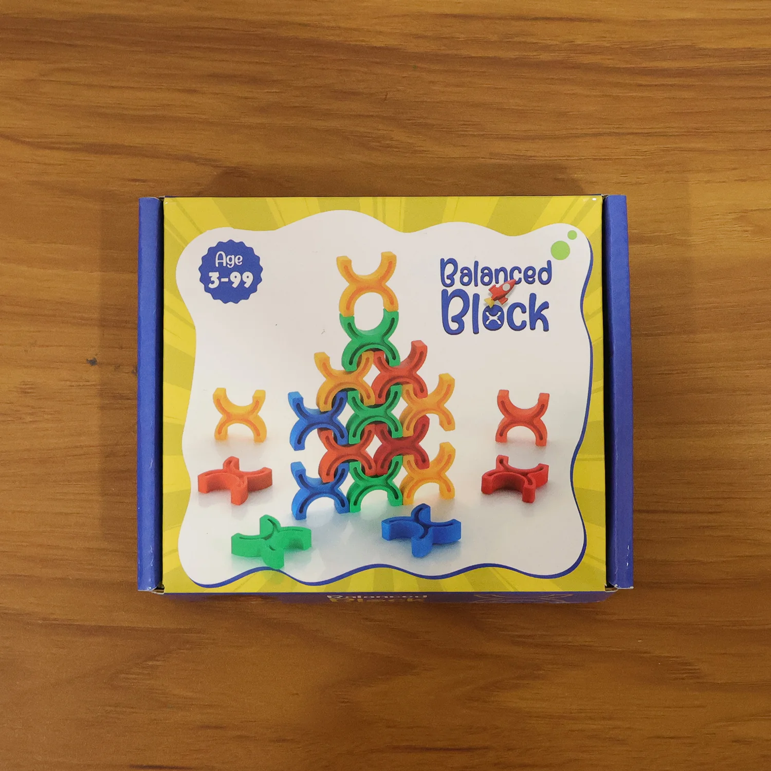 Balanced Block Colorful Interlocking Stacking Toy (1 Set) - Image 8