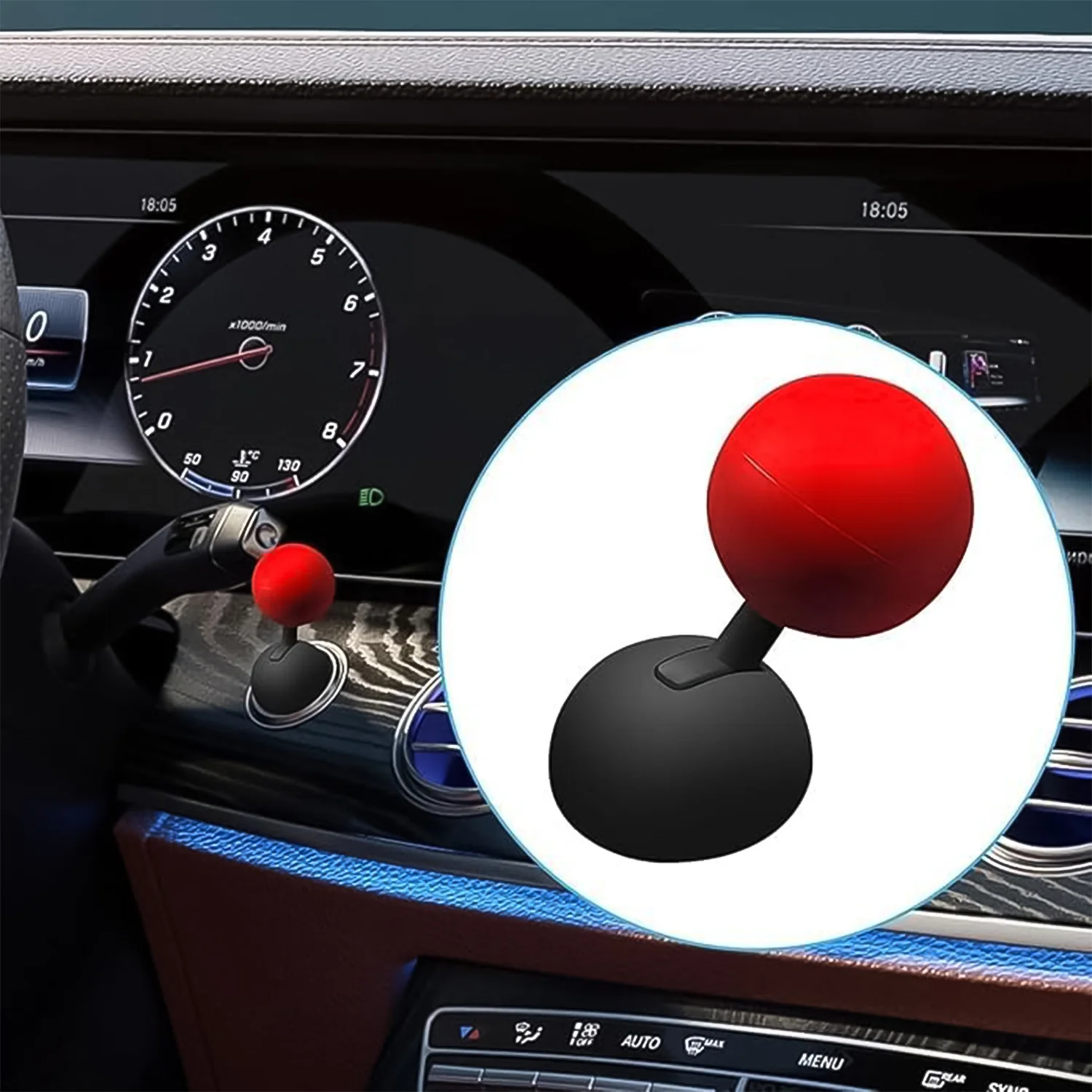 Ball Design Car Push Start Button Rocker / Cover (1 Pc) - Image 5