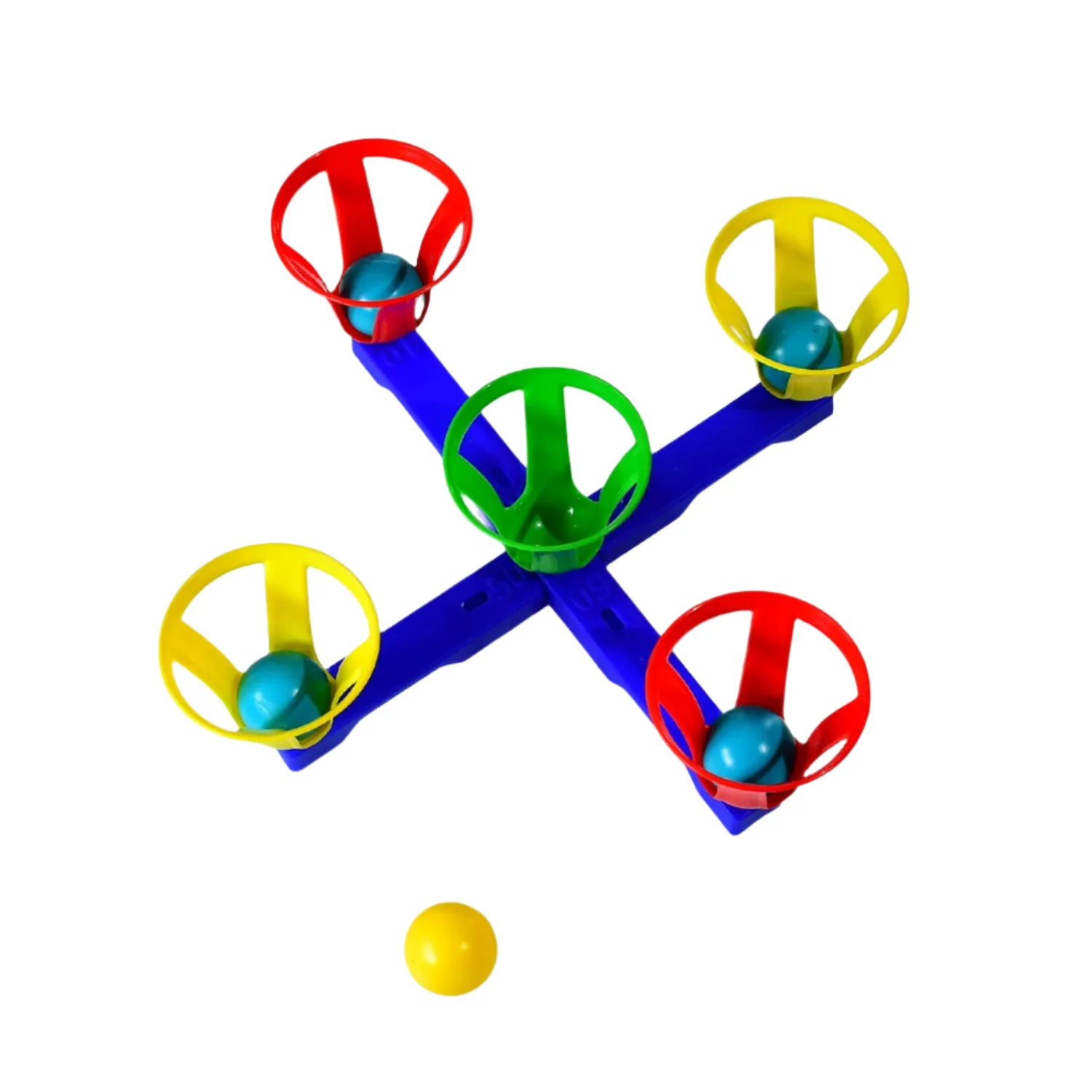 Baskets and balls fun toy for kids with 5 basket and 5 balls. - Image 5