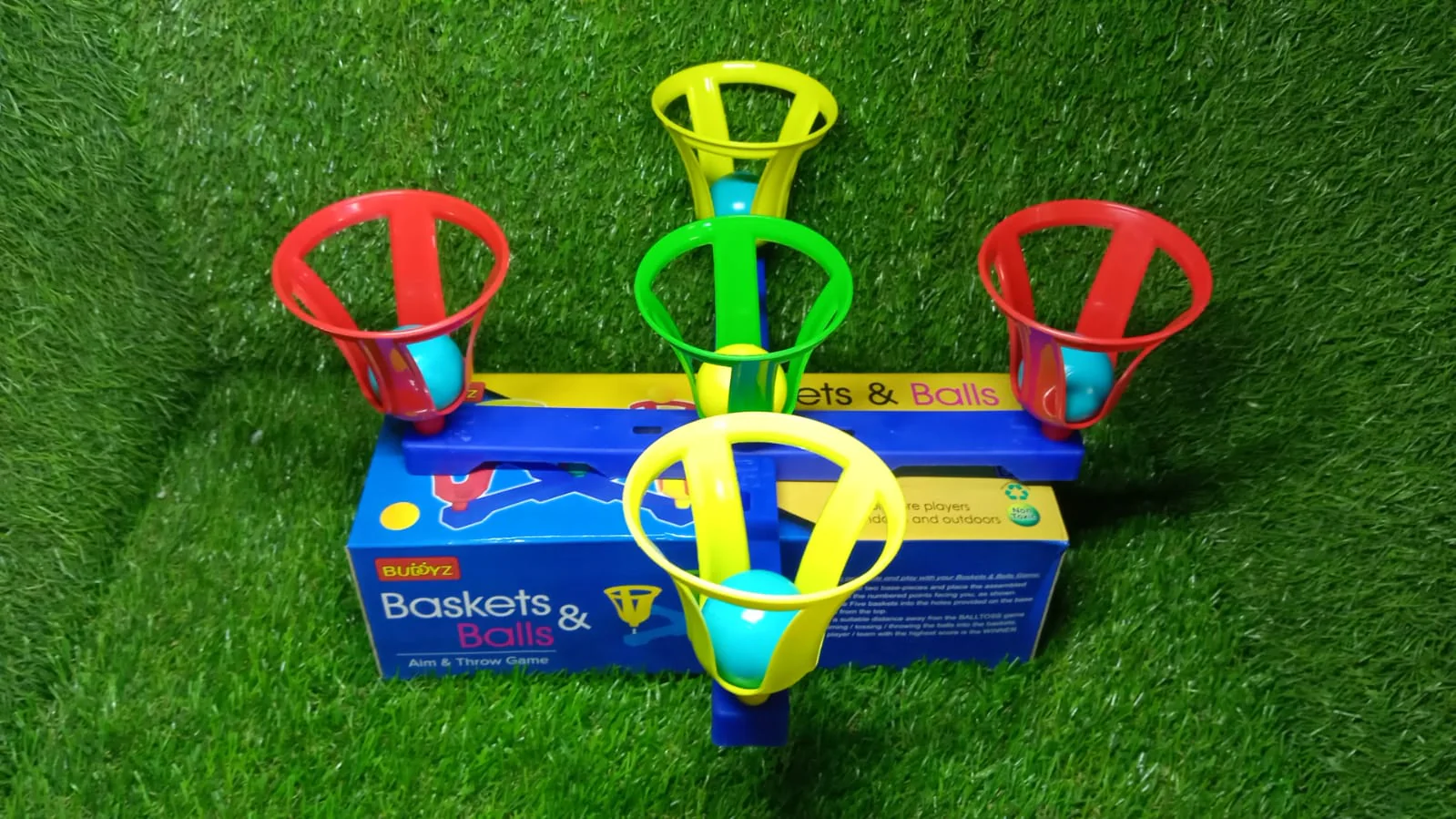 Baskets and balls fun toy for kids with 5 basket and 5 balls. - Image 8
