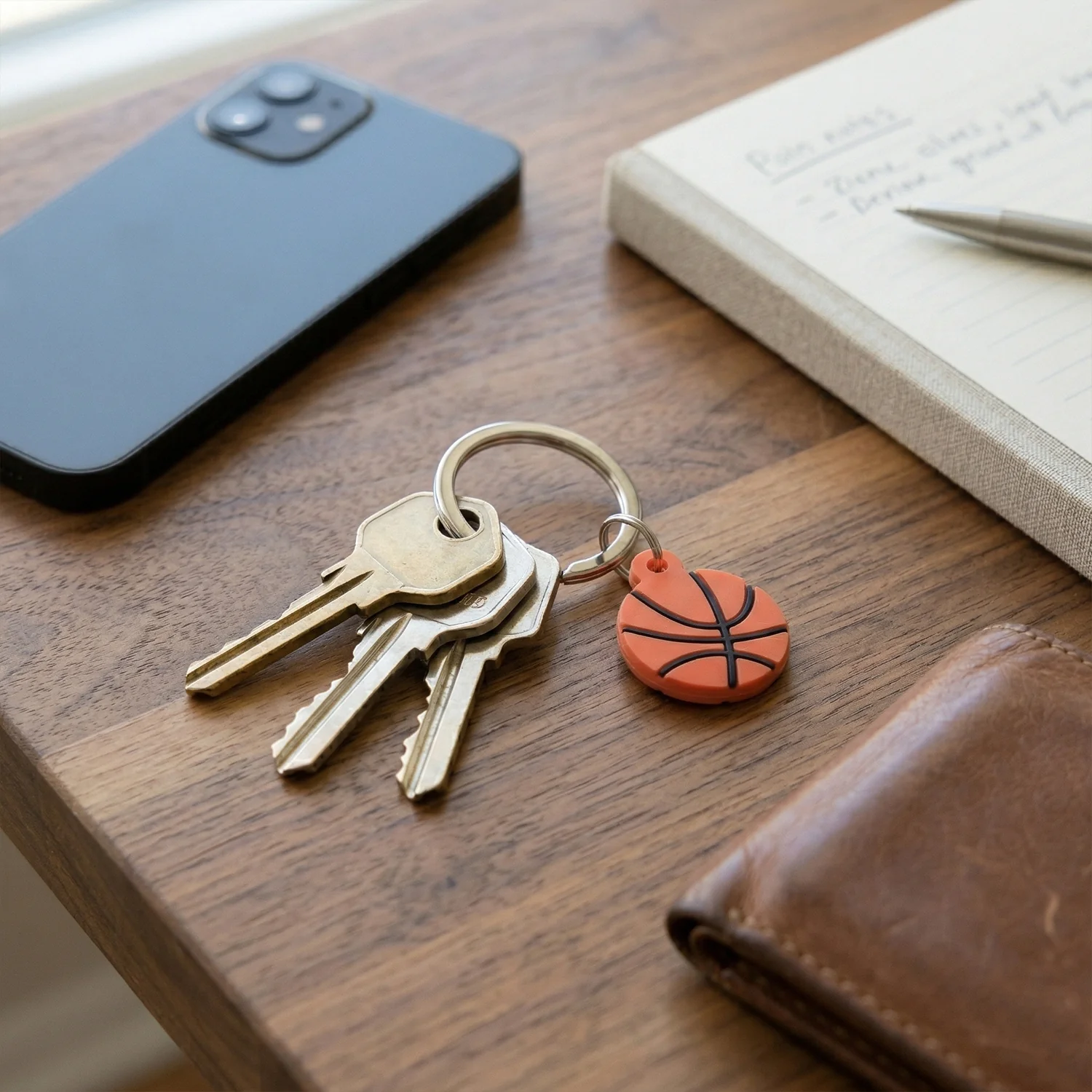 Basketball Design Bag Charm Keychain Set (10 Pc) - Image 5