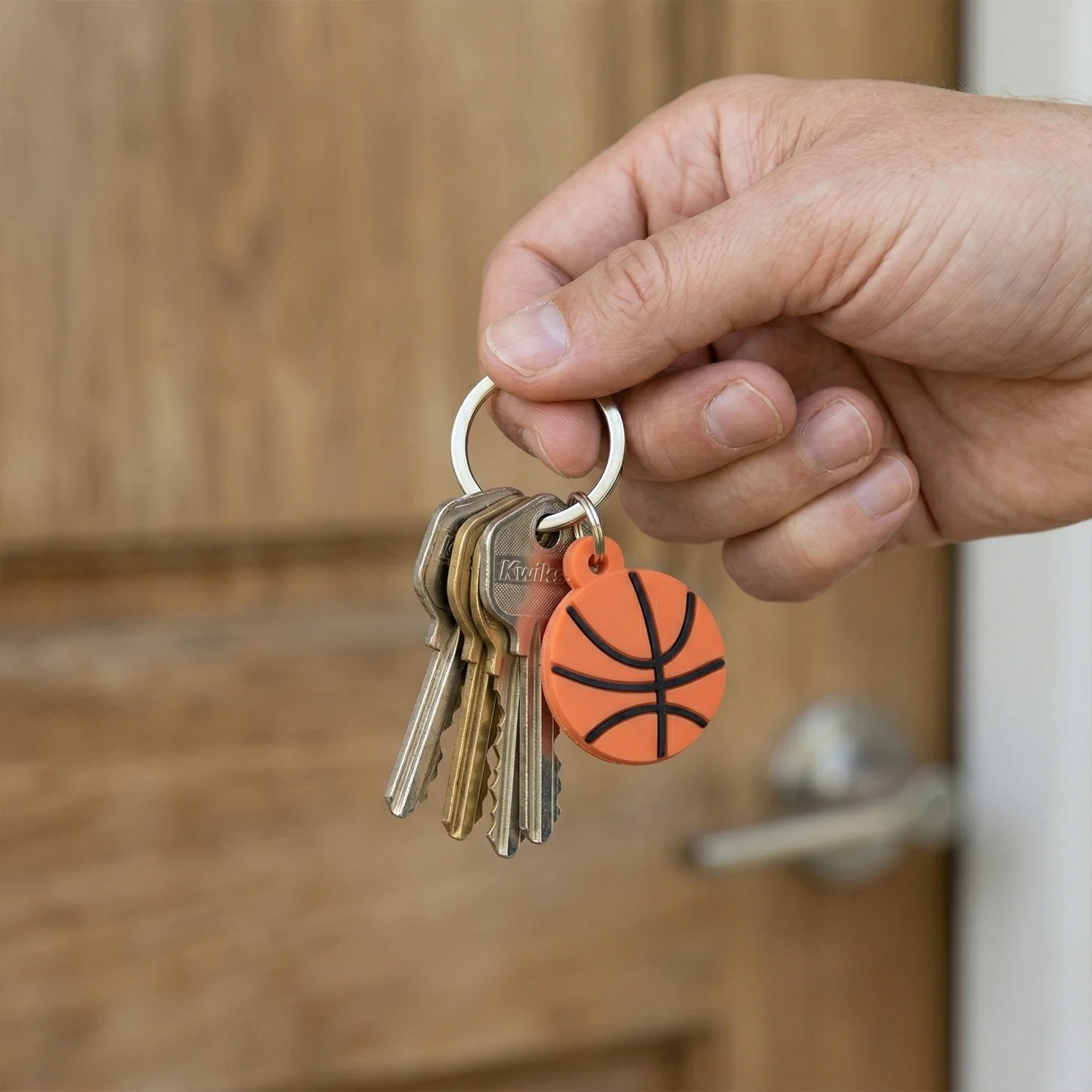 Basketball Design Bag Charm Keychain Set (10 Pc) - Image 6