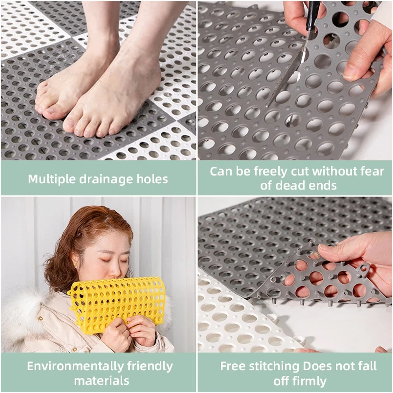 Bath Anti-Slip Mat – Prevent Slippery Surfaces While Bathing (Pack of 6) - Image 6