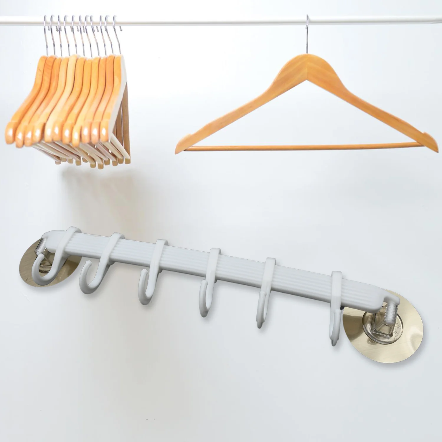 1 Pc Bath Towel Hanger Wall Mounted Towel Holder Rack for Kitchen Bathroom - Image 5