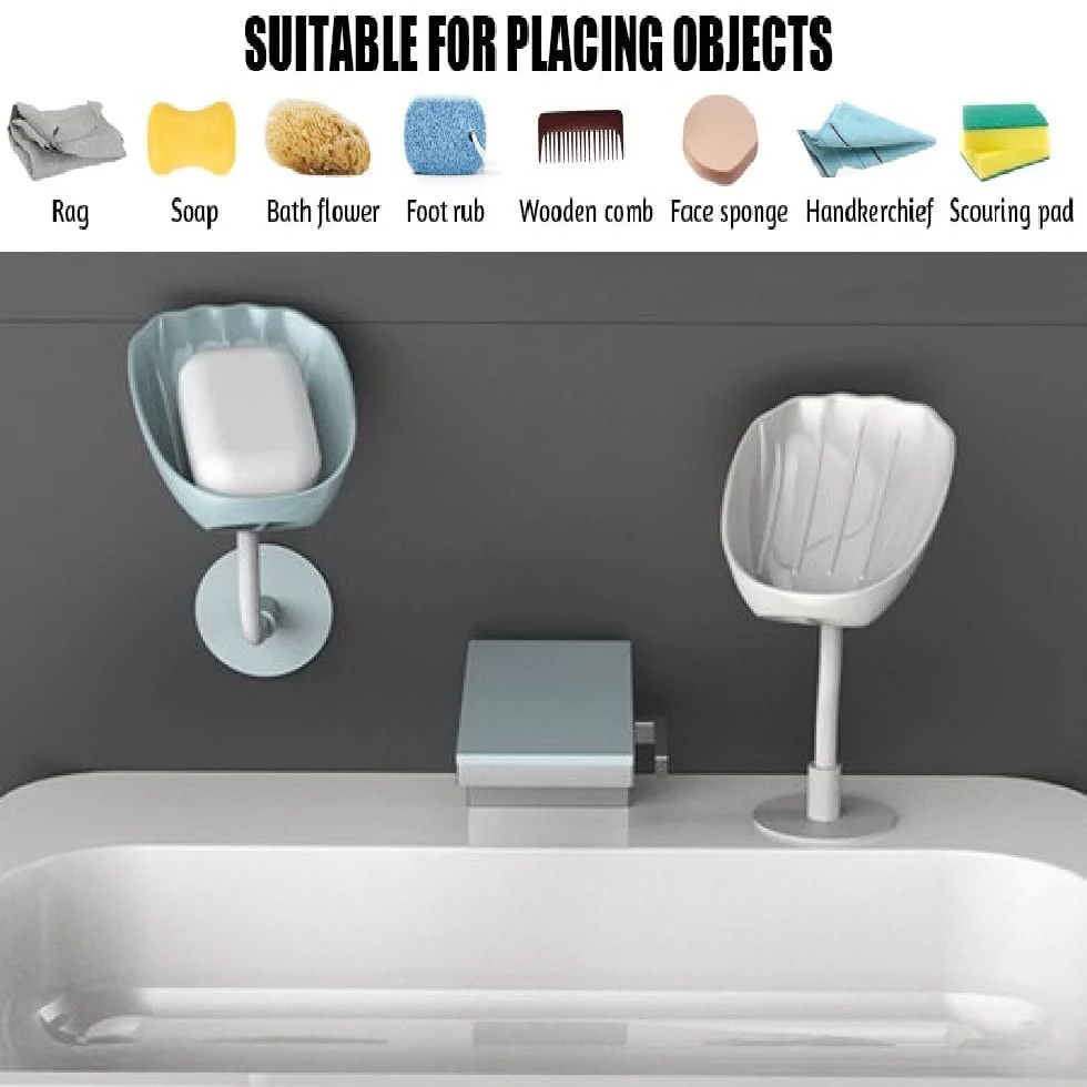 Soap Dish Wall Mounted Soap Dish No Drilling Soap Holder - Image 7