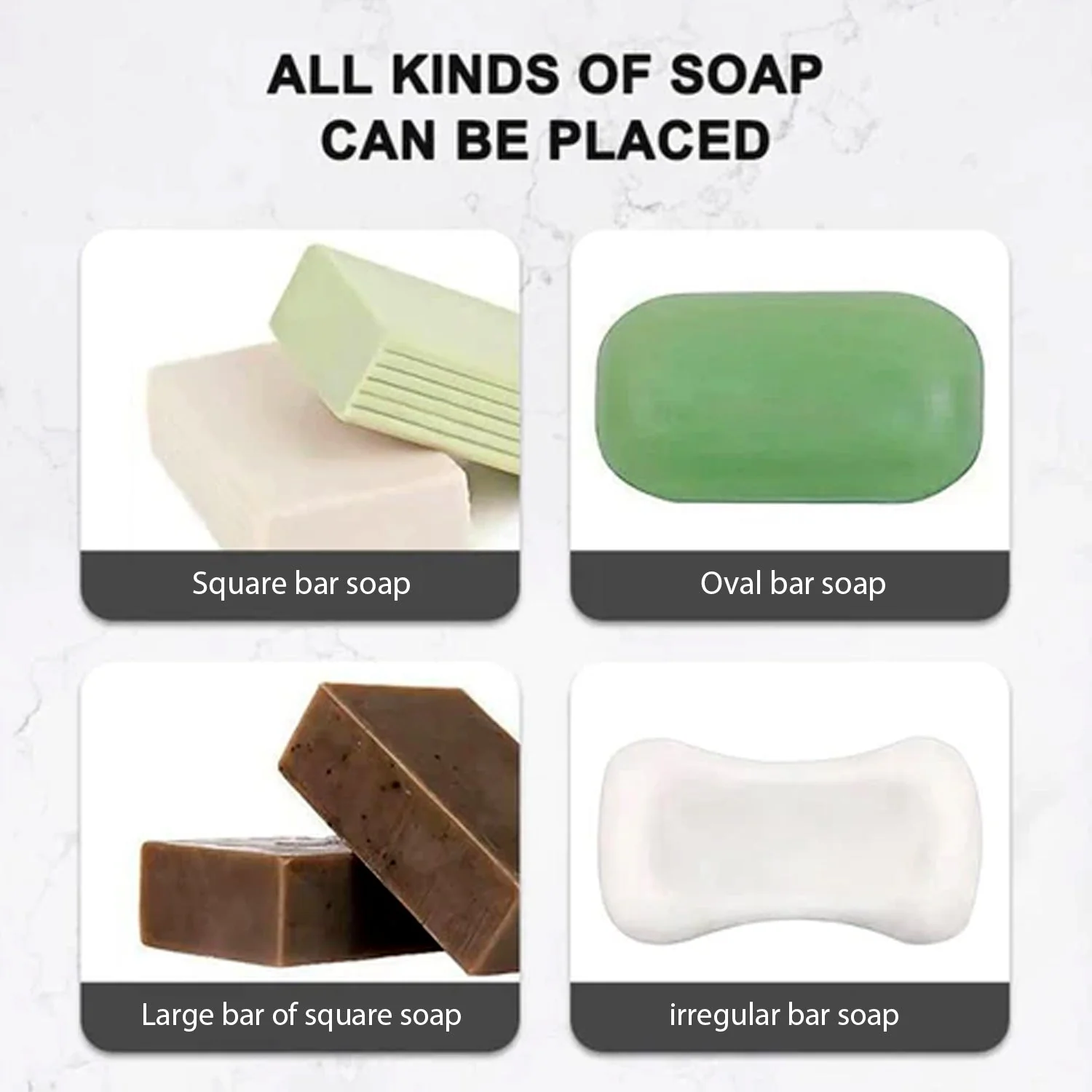 Soap Dish Wall Mounted Soap Dish No Drilling Soap Holder - Image 8