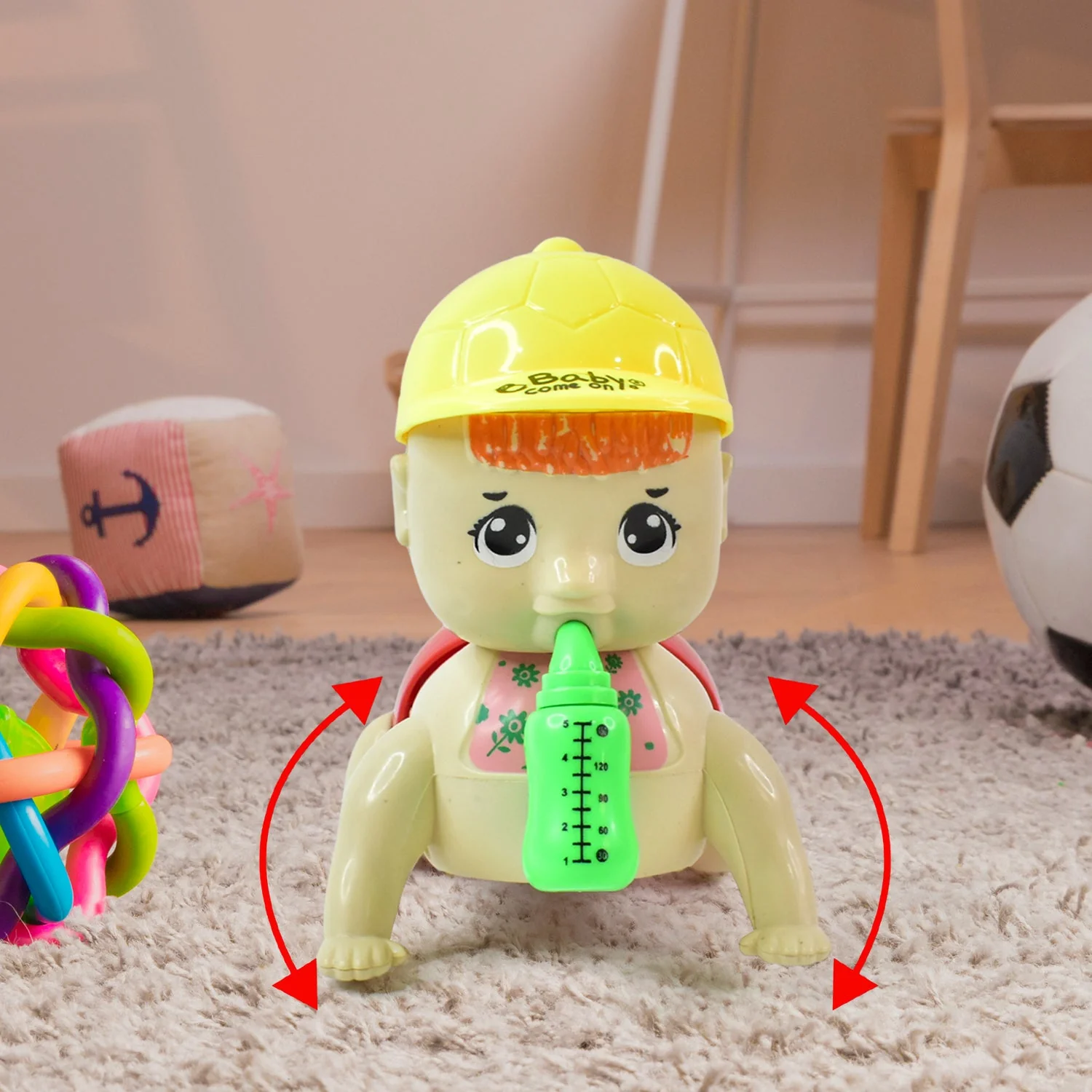 Battery Operated Crawling Baby Toy with Music - Image 4