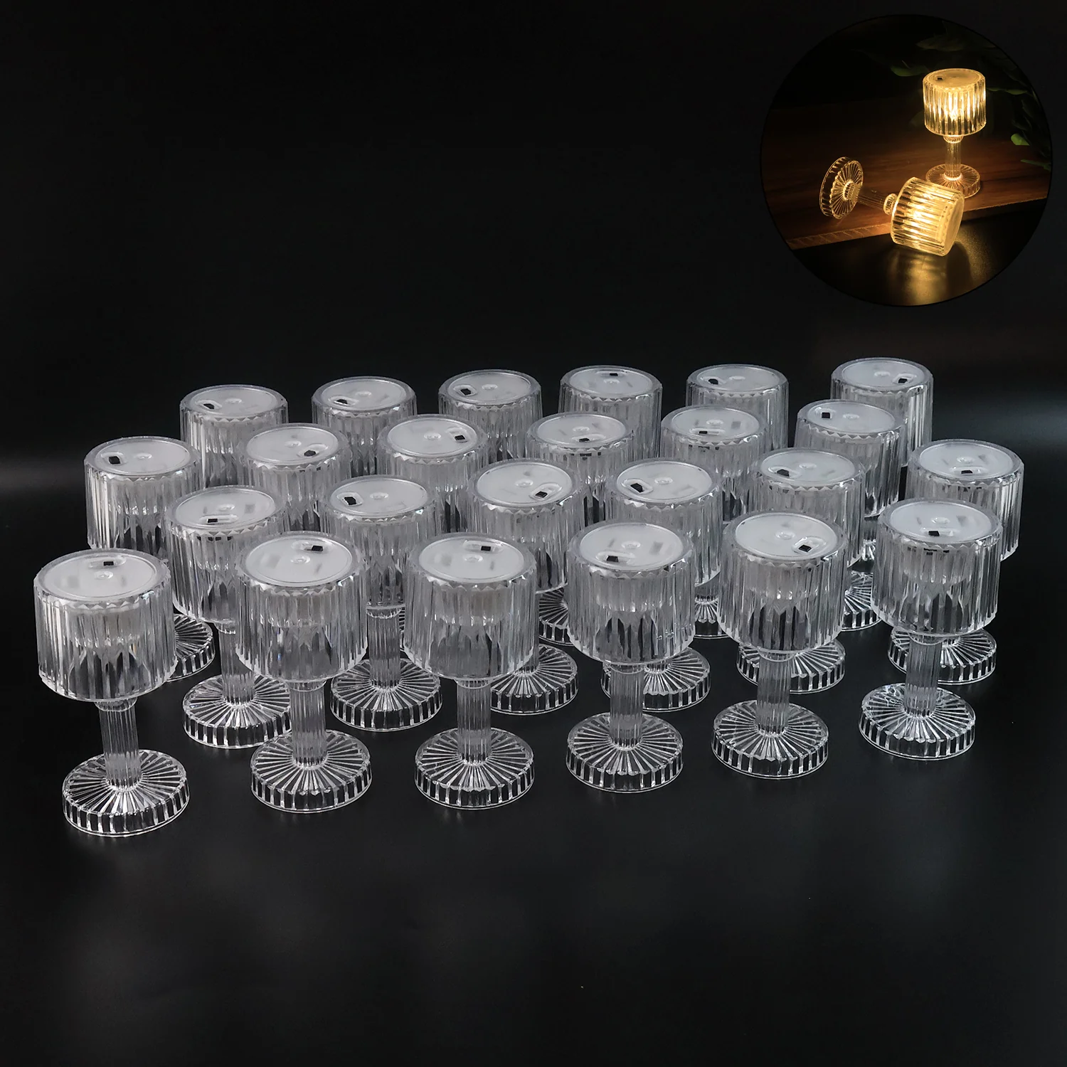 Battery Operated Decorative LED Mini Table Lamp (24 Pc / Set) - Image 5