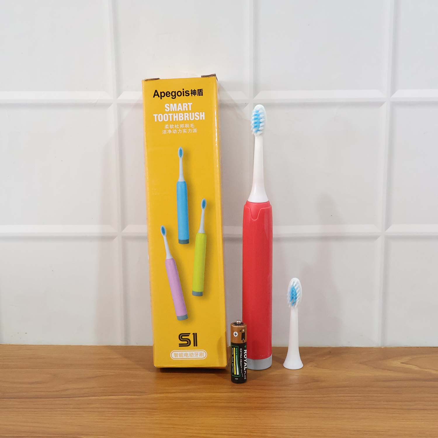 Battery-Operated Electric Toothbrush with Replaceable Head (Mix Color / 1 Pc) - Image 8