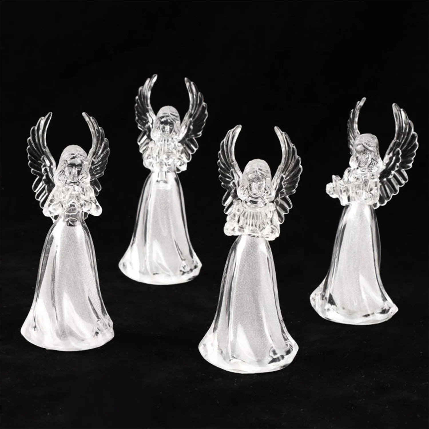 Battery Operated LED Angel Decorative Lights (4 Pc / Set) - Image 5