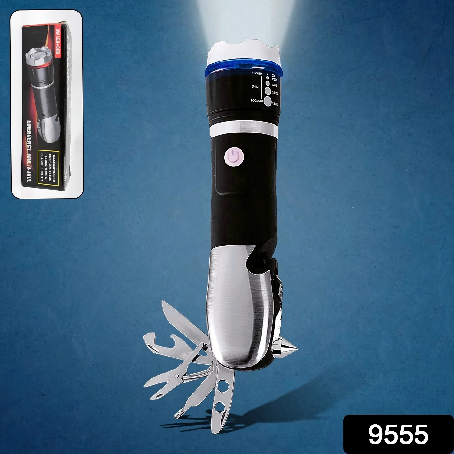 Battery Operated Multi-Tool LED Flashlight – All in One Tool Light (1 Pc) - Image 2