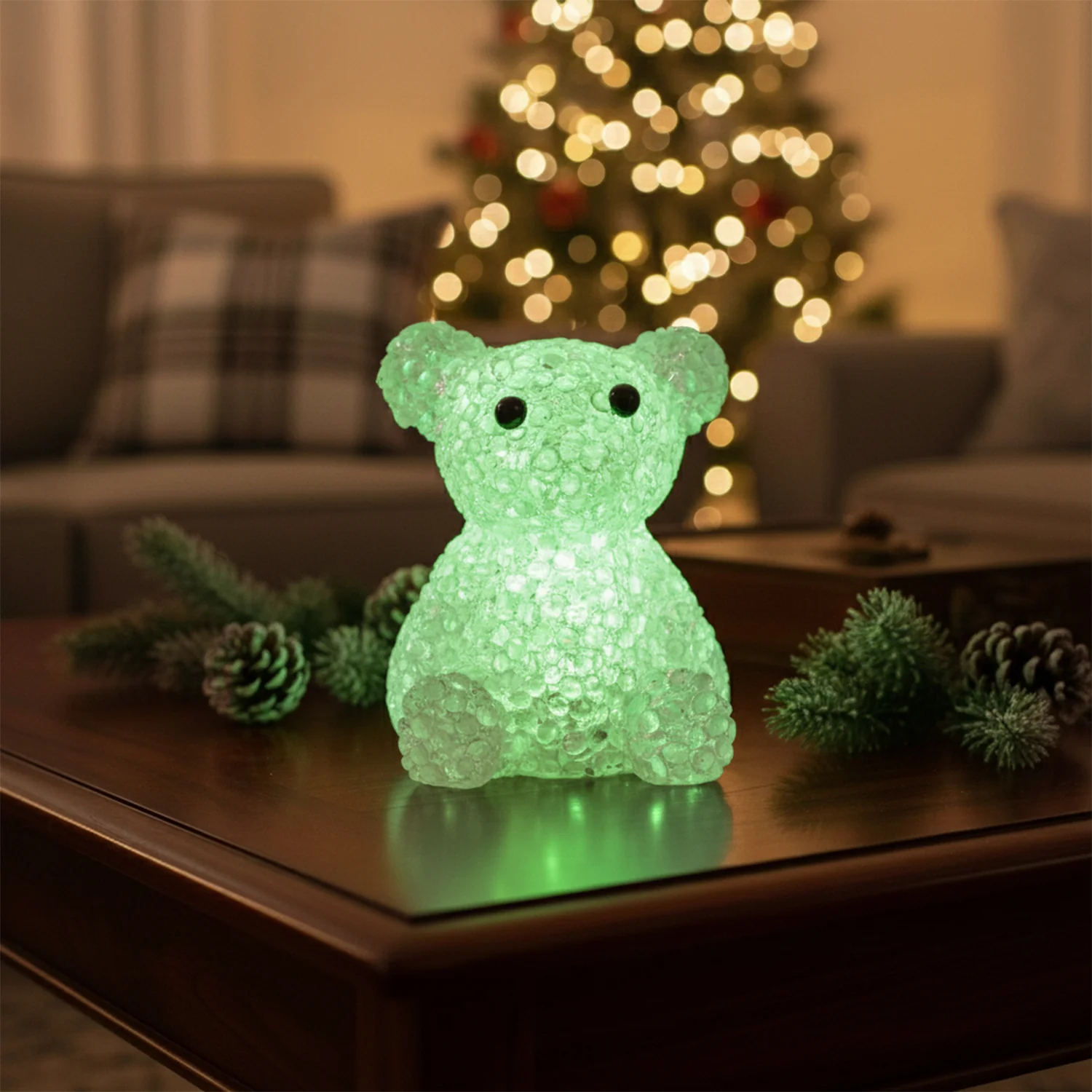 Bear Decorative LED Night Lamp with Color-Changing Glow (1 Pc) - Image 4