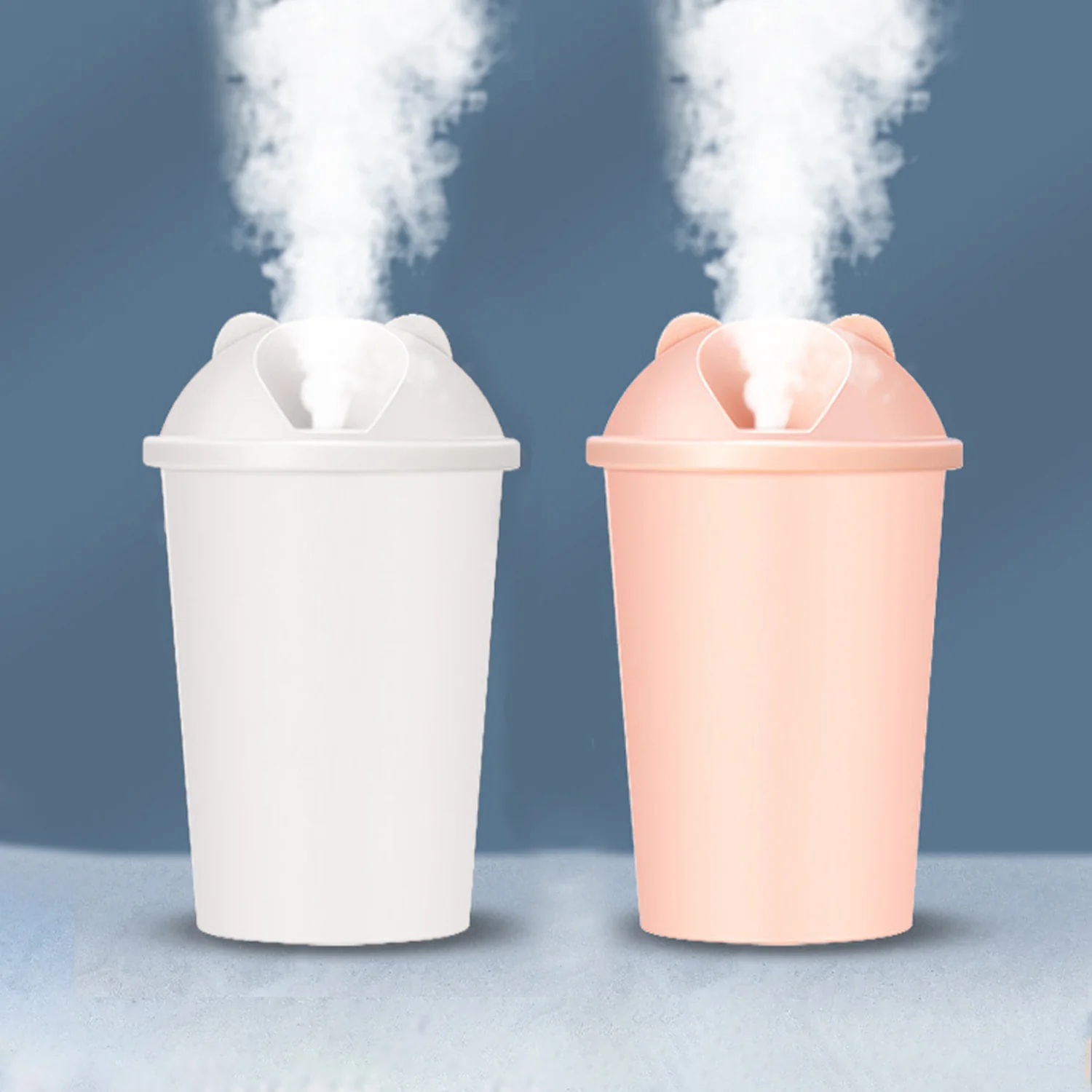 Cute Bear Shape USB Humidifiers Cup (1 Pc / Multicolor Light) - Image 7