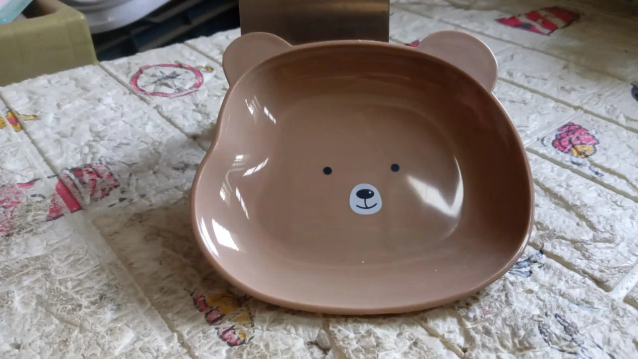 Durable Food Serving Plate, Bear Shaped Plate Cartoon Snack Plates  (1 Pc) - Image 7