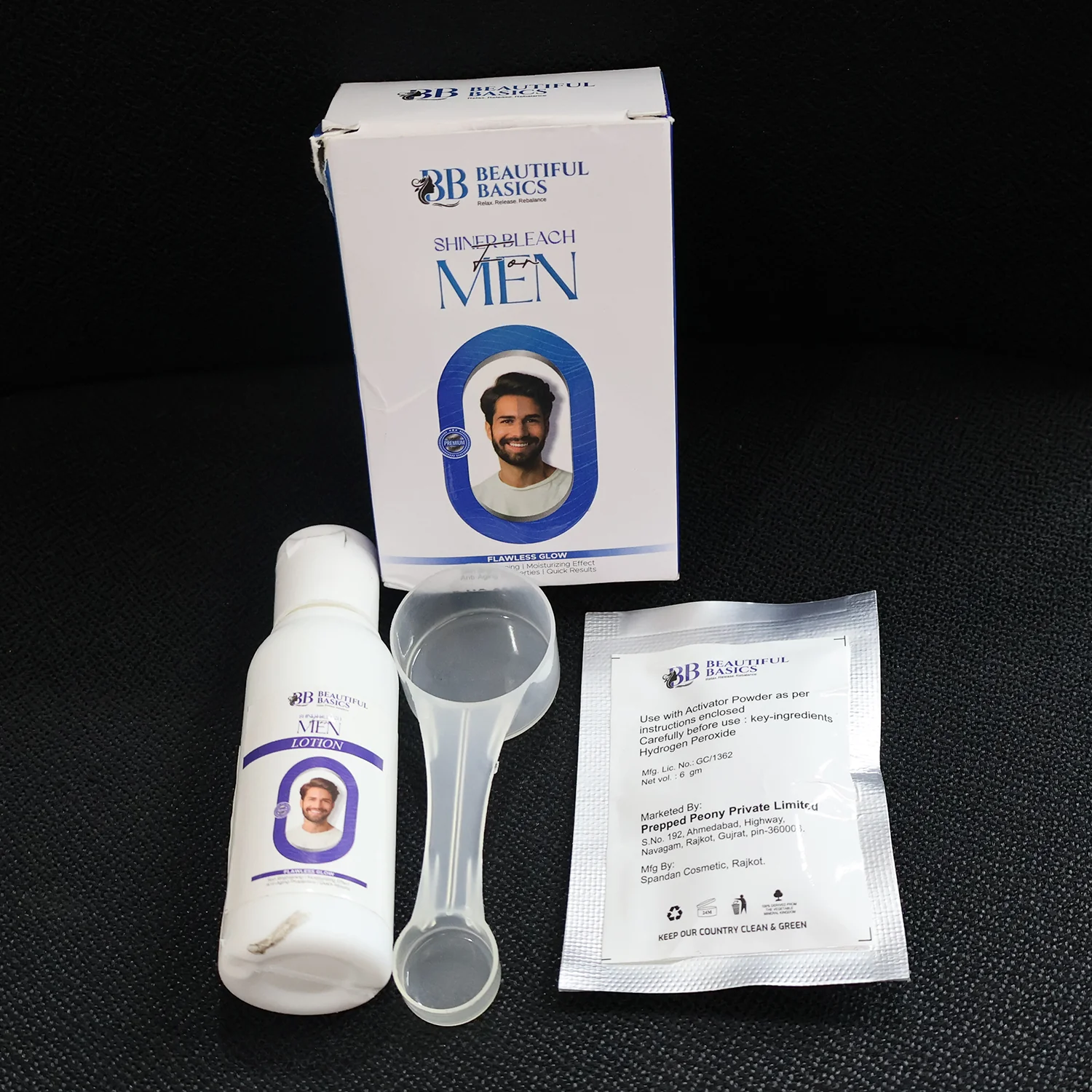 Beautiful Basics Men’s Simple Bleach Cream Kit (1 Set) - Image 8