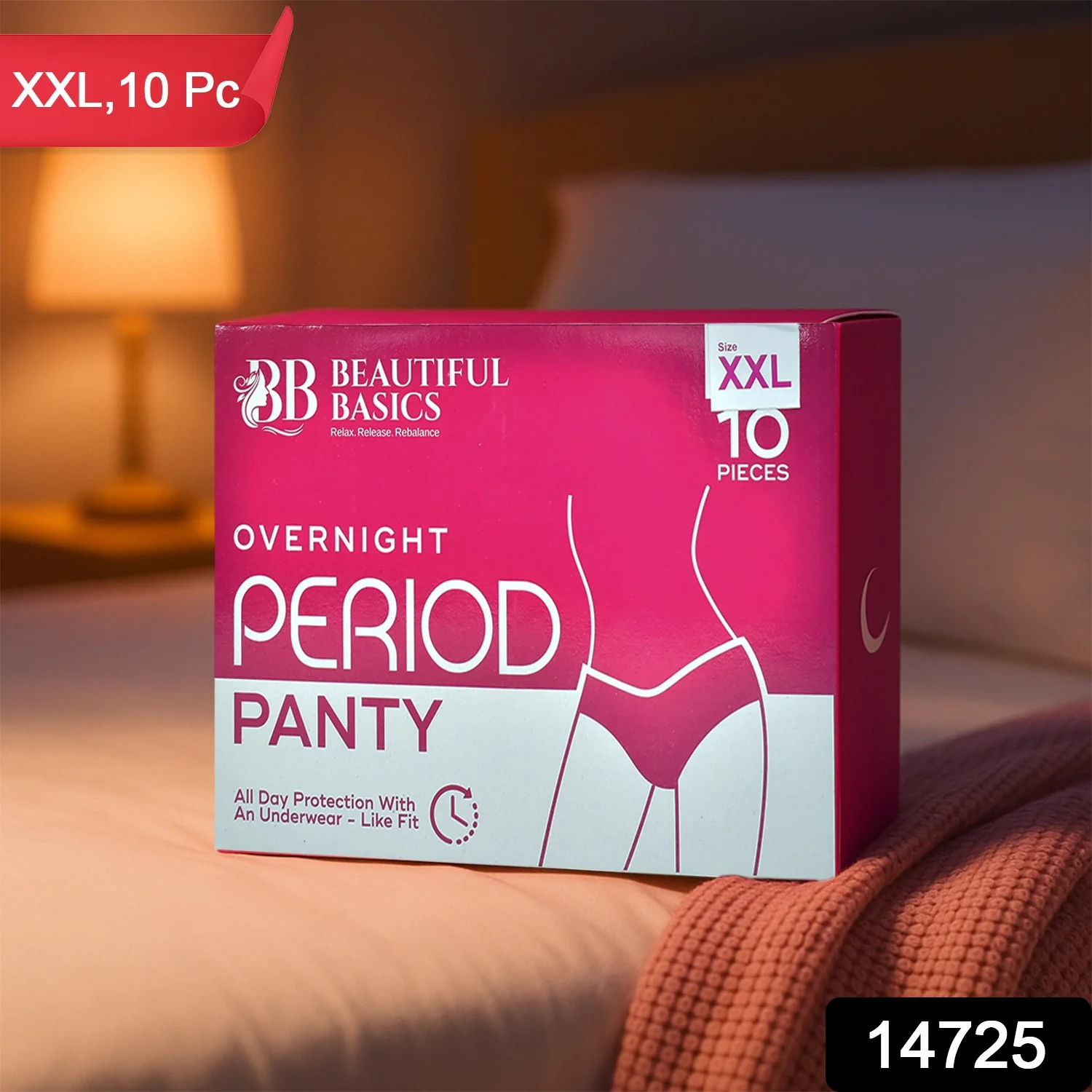 Beautiful Basics Overnight Period Panty XXL Size (10 Pc) - Image 2
