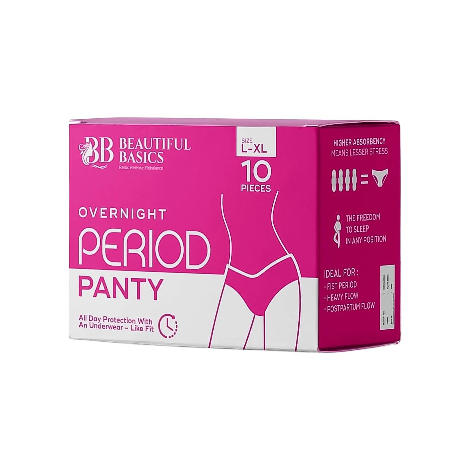Beautiful Basics Overnight Period Panty XXL Size (10 Pc) - Image 5