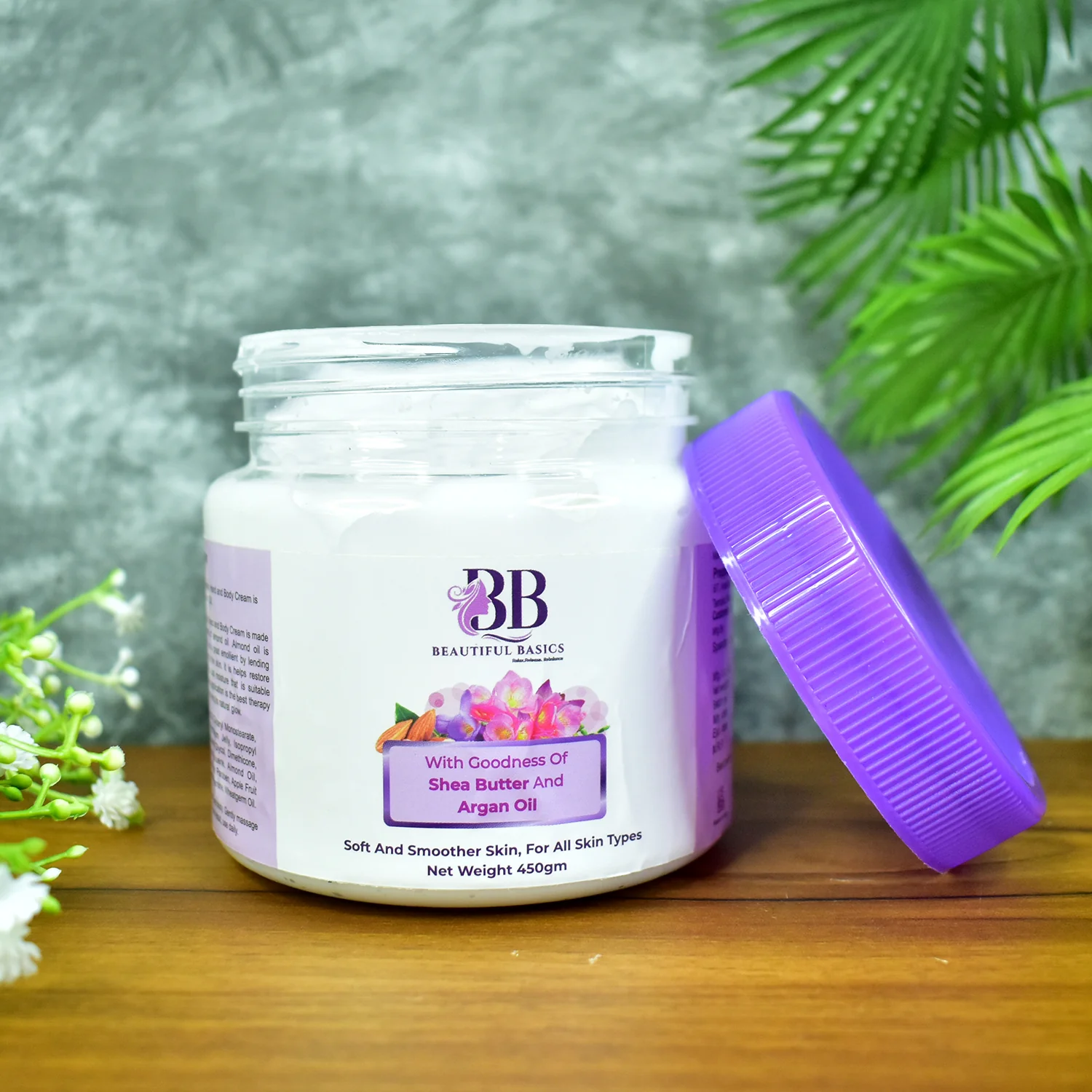 Beautiful Basics Shea Butter & Argan Oil Body Cream – 450g - Image 3