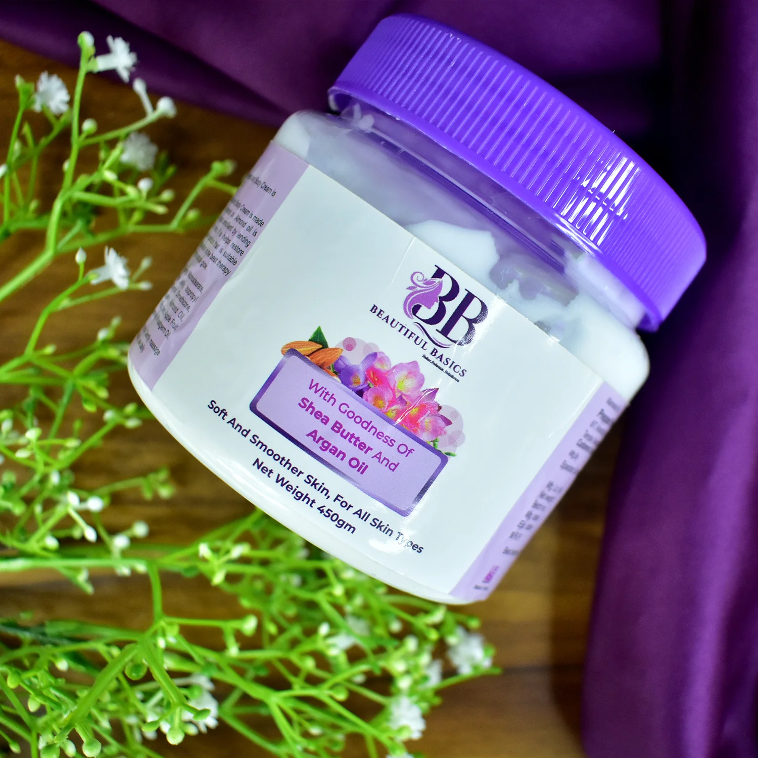 Beautiful Basics Shea Butter & Argan Oil Body Cream – 450g - Image 6